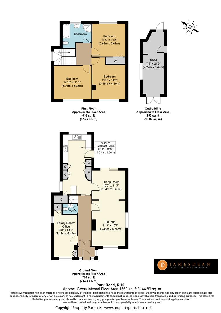 27, Park Road, Smallfield floorplan