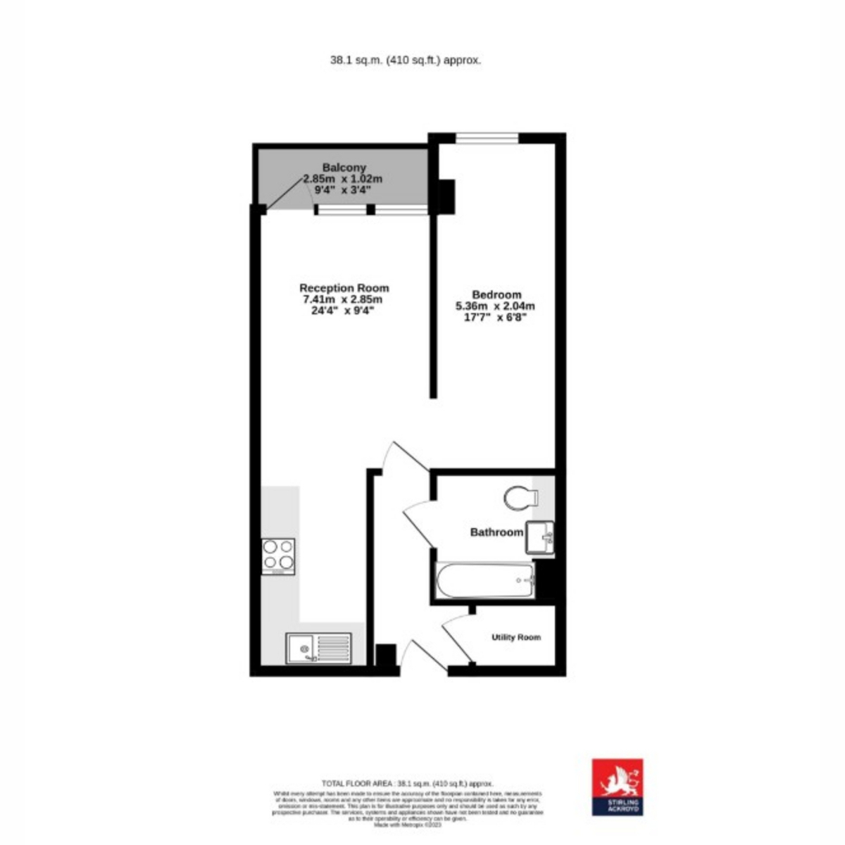Flat Flat 11, 127, Connersville Way, Croydon floorplan