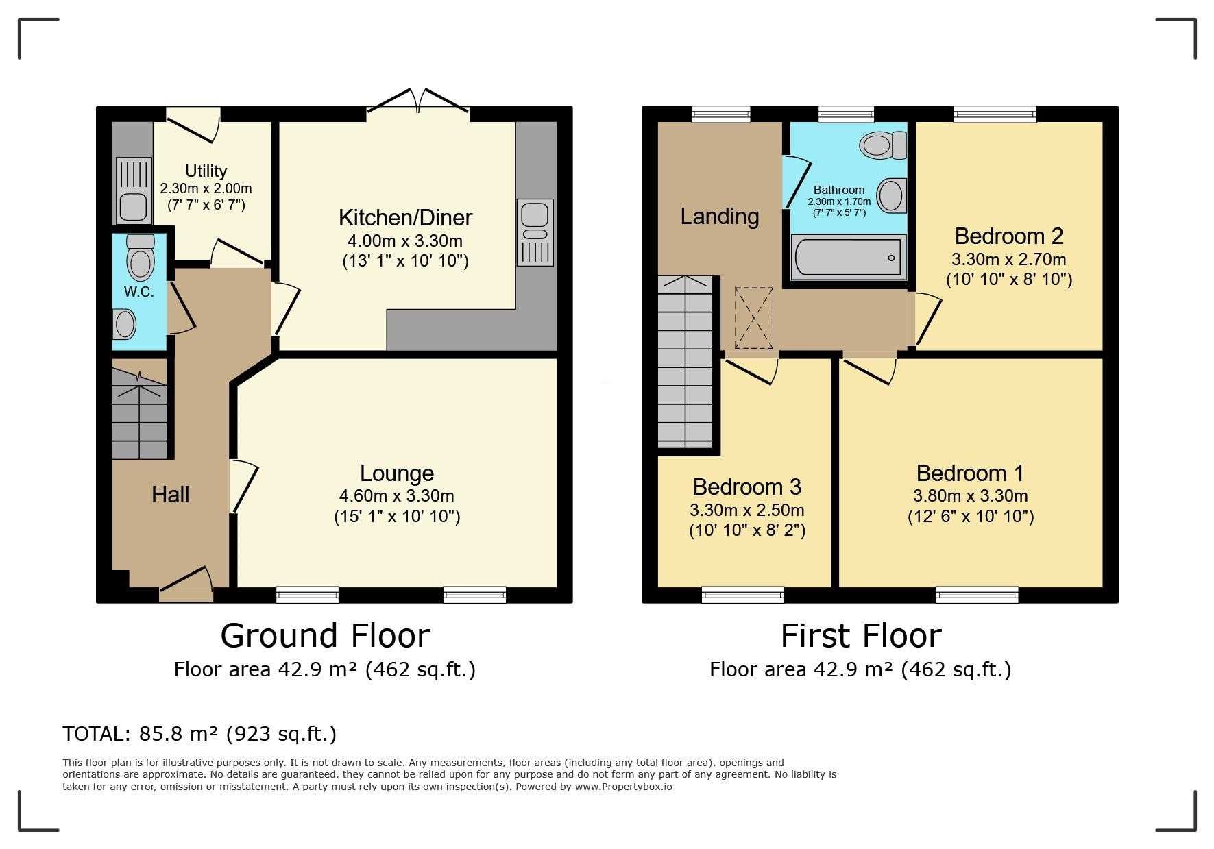 5, Neareys Close, Waddington, Lincoln, Lincolnshire, LN5 floorplan