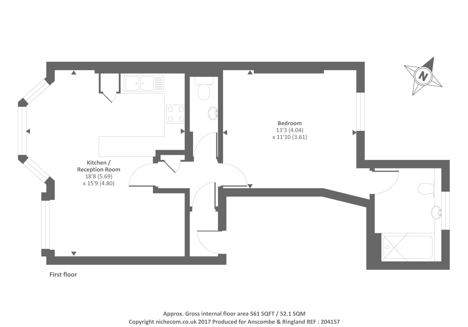 1 Bedrooms Flat to rent in Hatherley Grove, Bayswater W2