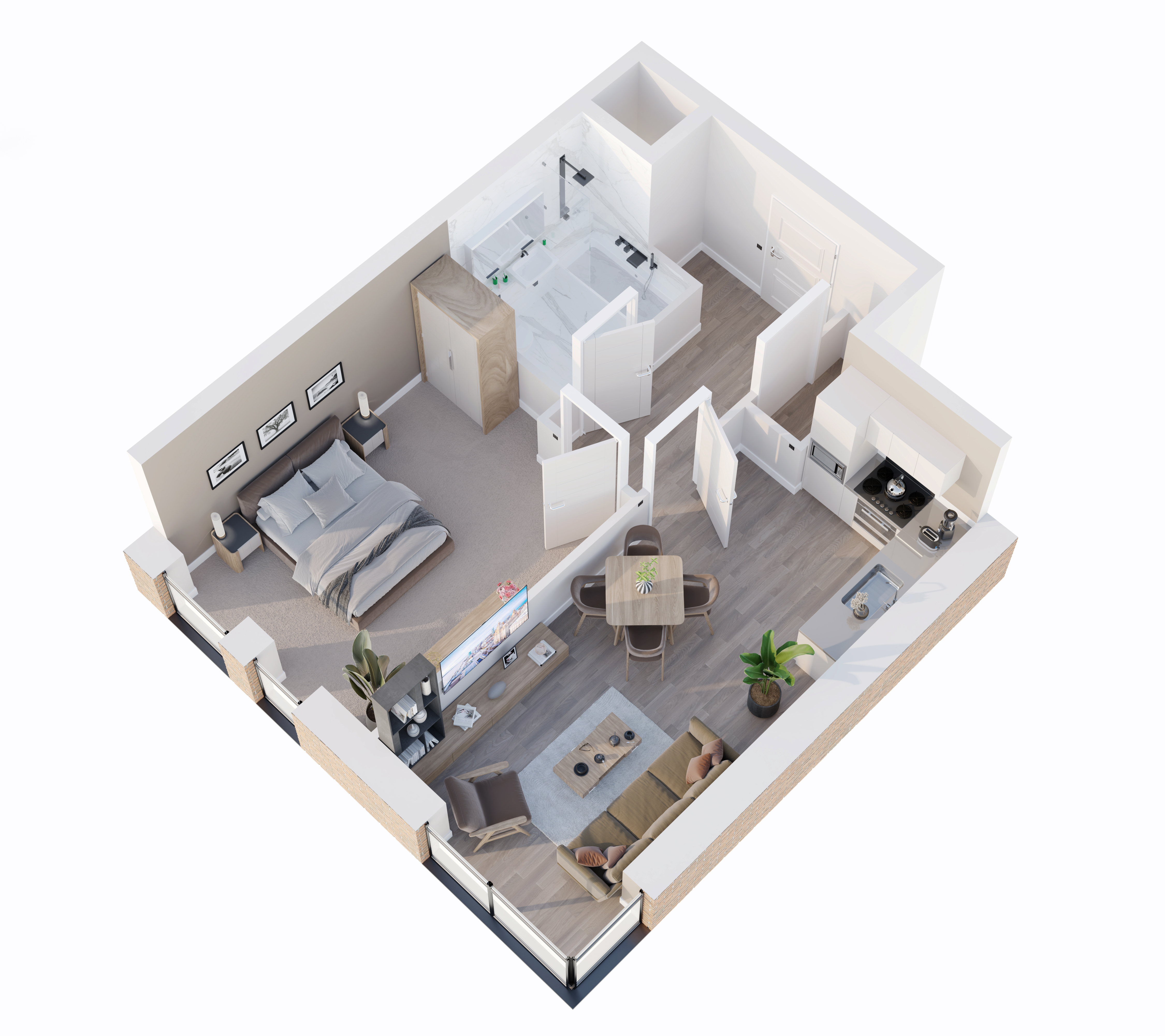 Fox and Foundry, Liverpool Business District, Fox & Foundry, Central Liverpool Apartment floorplan