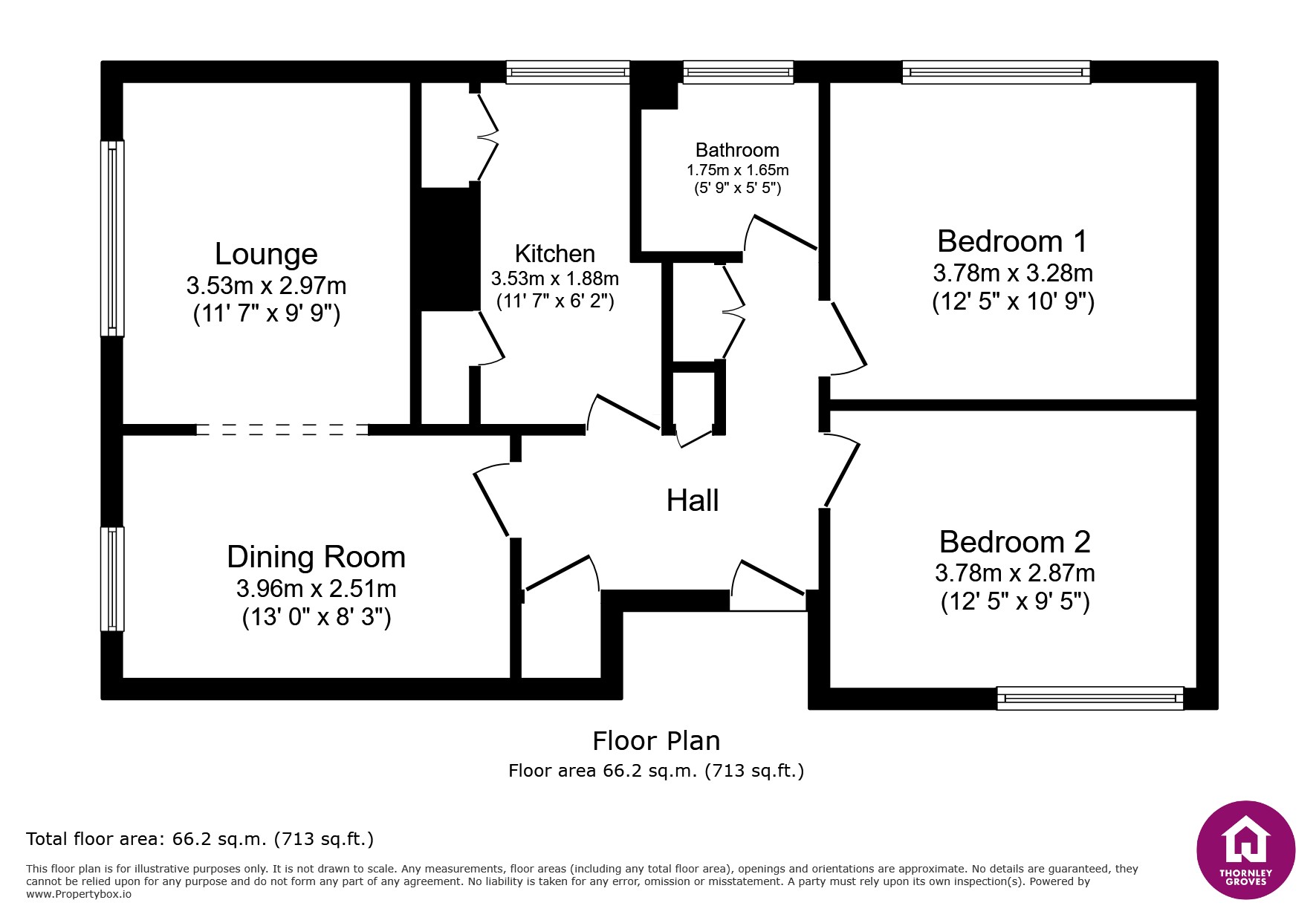 Flat 34, Alderney House,, Willow Crescent, Cheshire floorplan