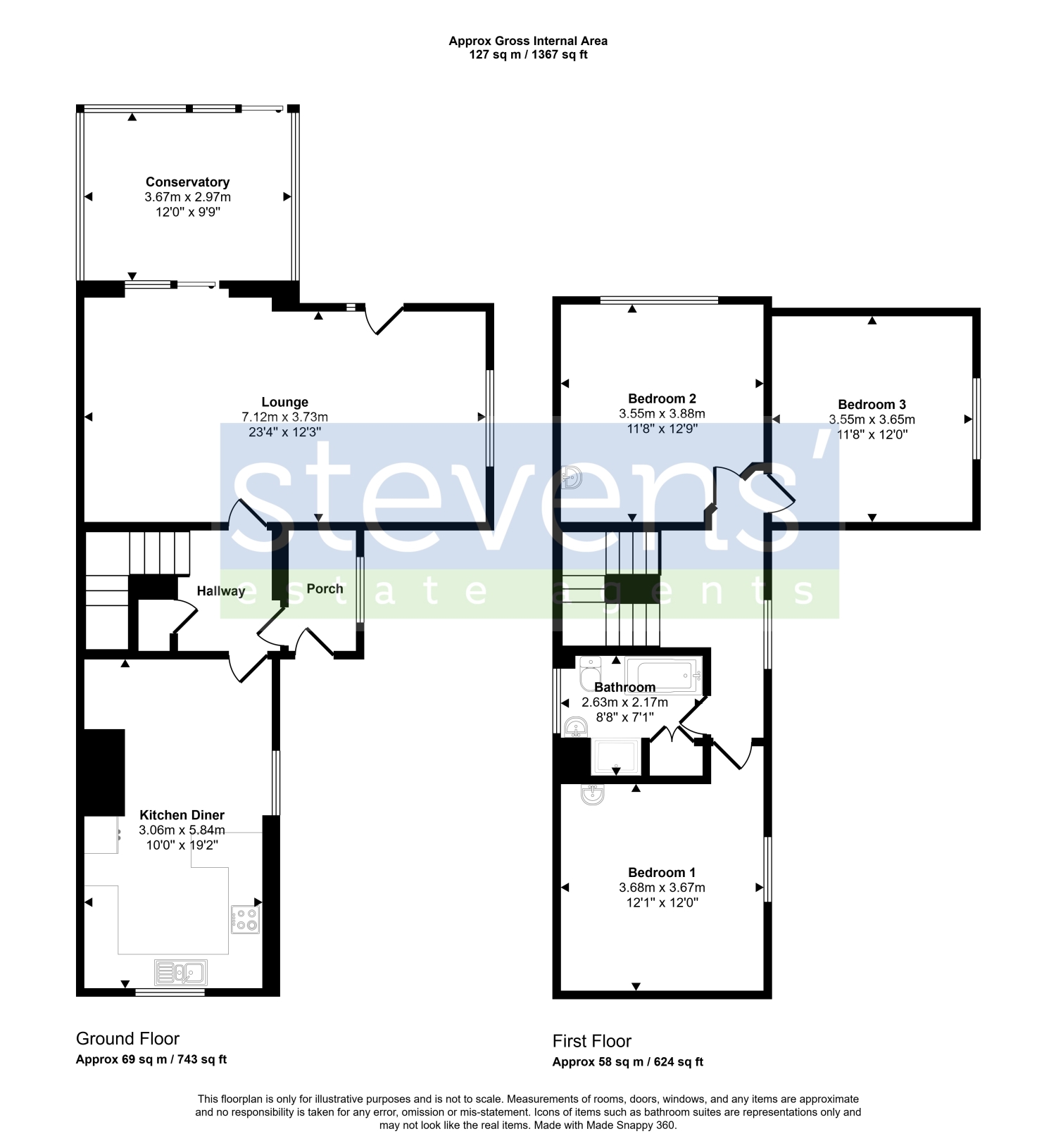 1a, Victoria Road, Hatherleigh floorplan