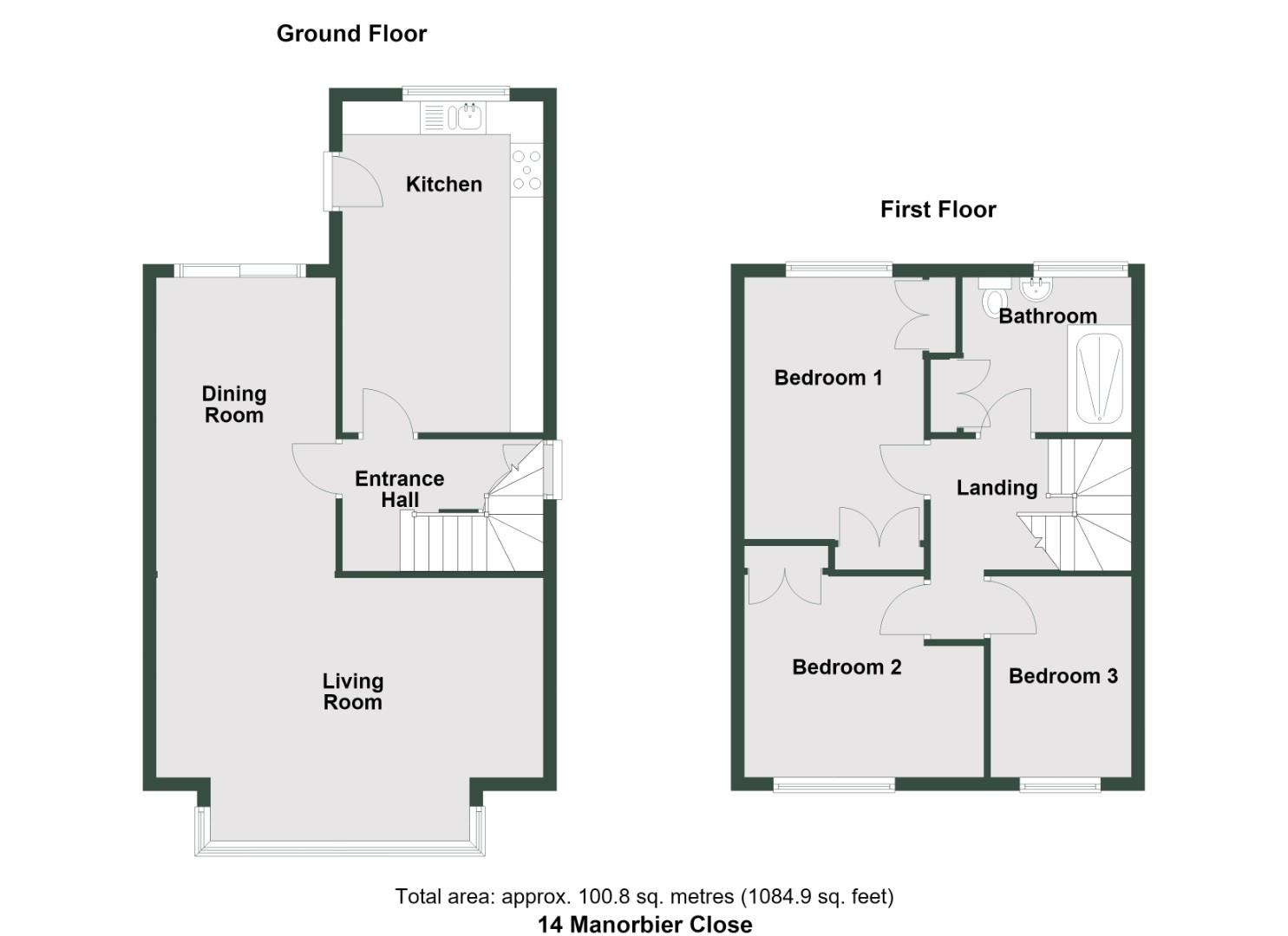 Manorbier Close, Dinas Powys floorplan