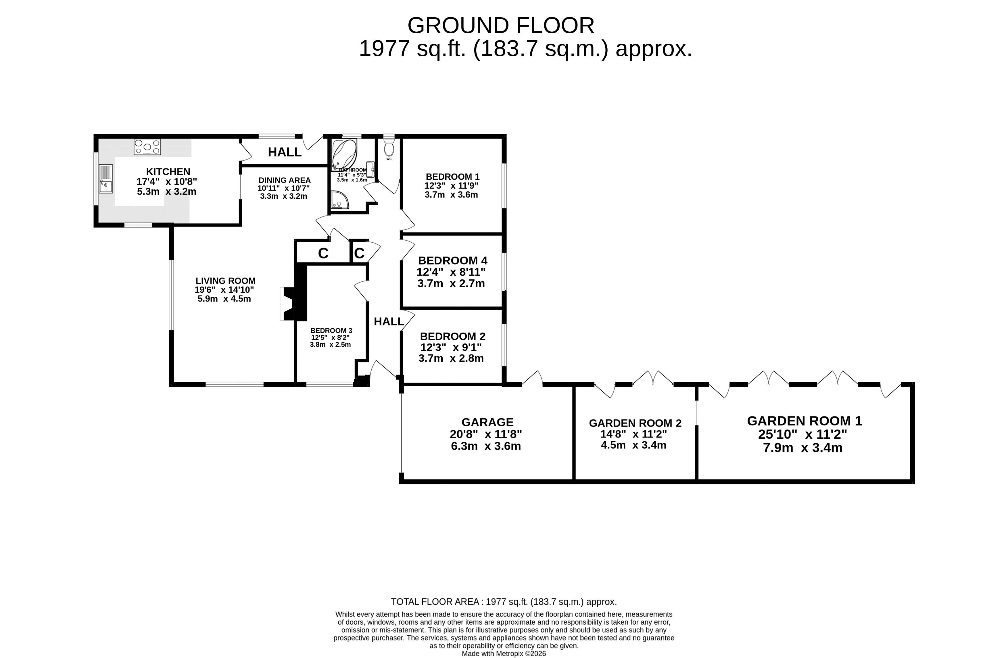 2, Neville Close, Thetford floorplan