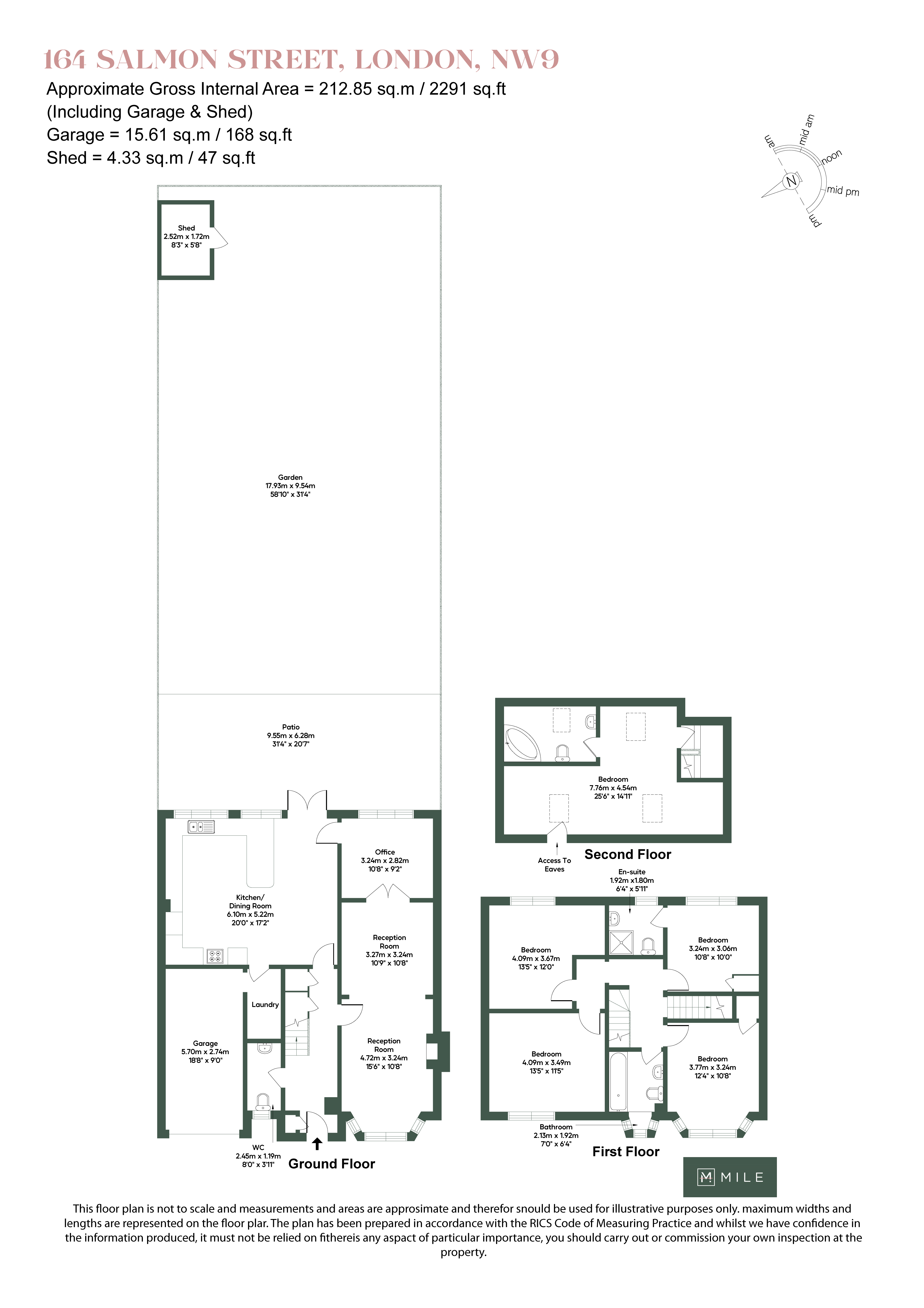 164, Salmon Street, London floorplan