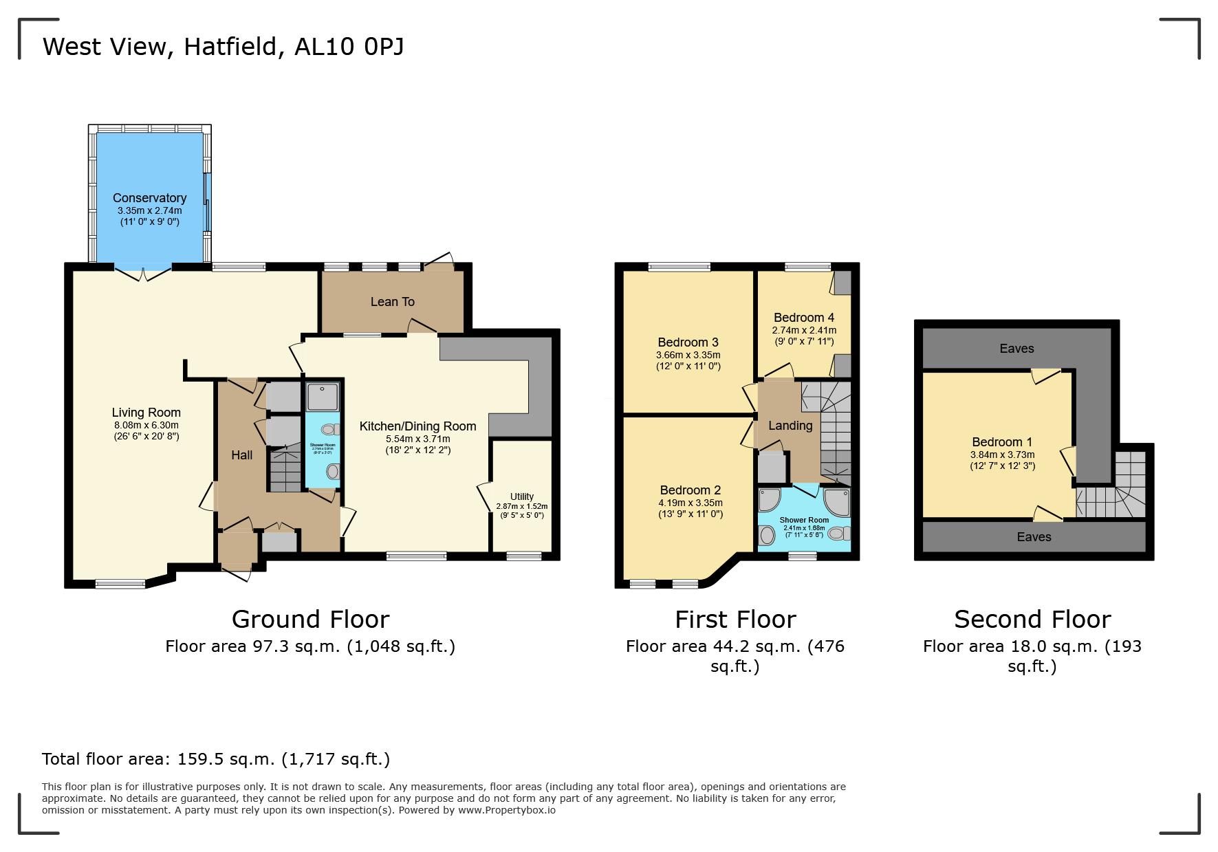 6, West View, Hatfield floorplan