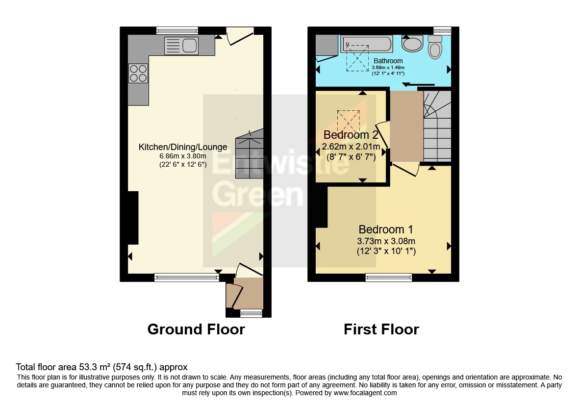 Tower Terrace, Greenmount, Bury, Greater Manchester, BL8 floorplan