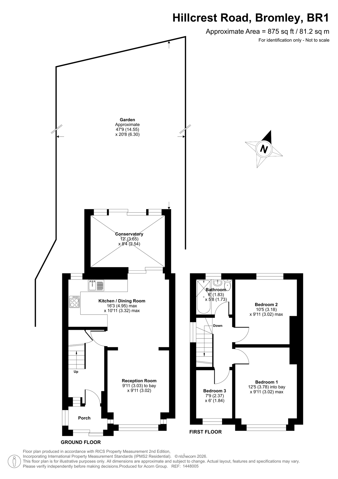 1, Hillcrest Road, Bromley floorplan