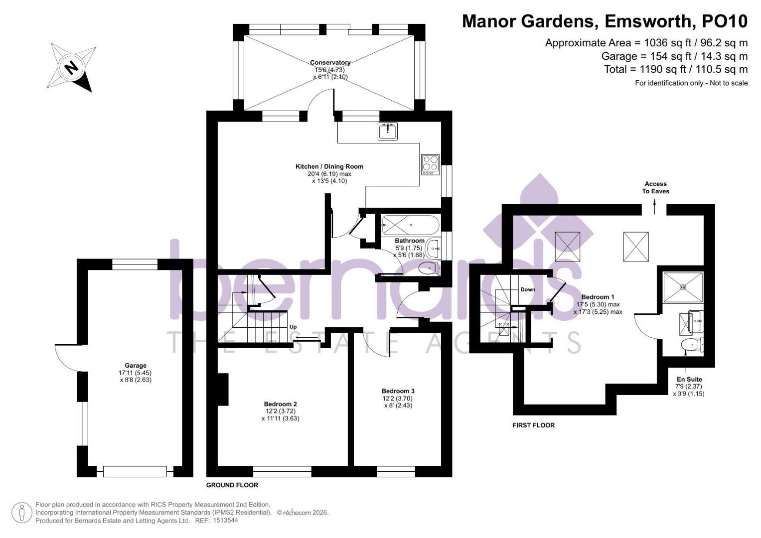 10, Manor Gardens, Emsworth floorplan