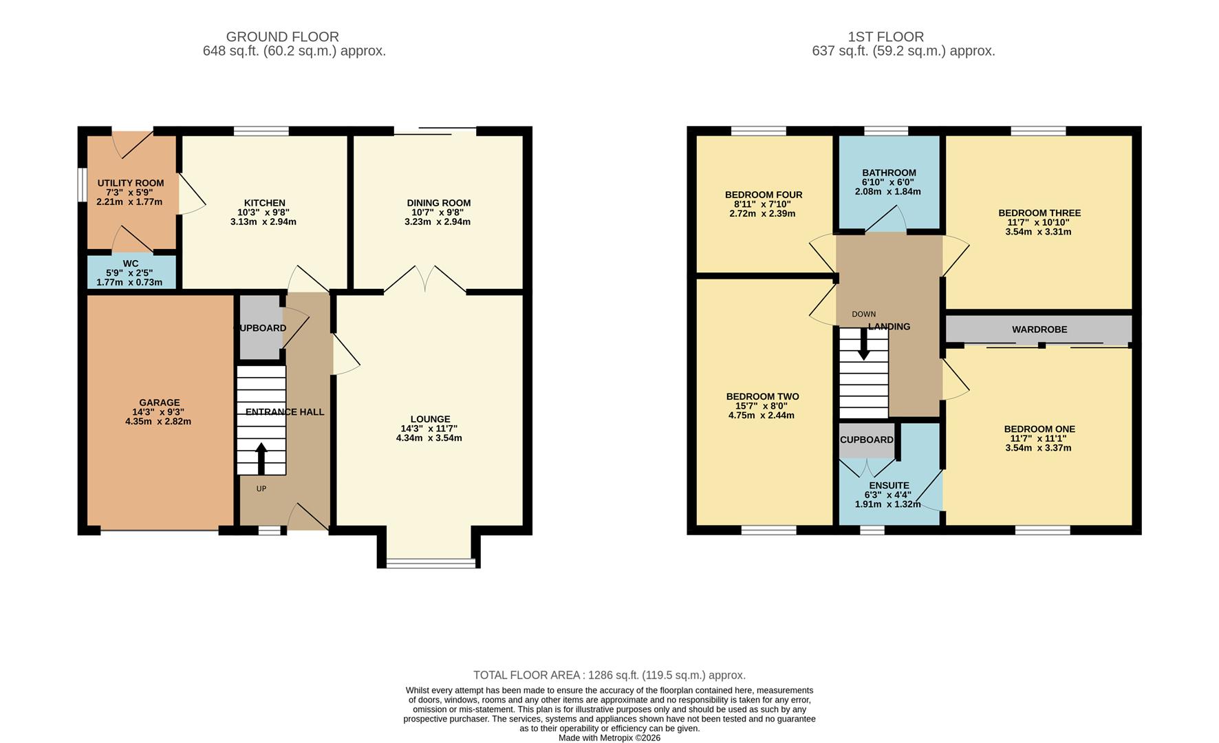 Keepers Cottage, 45, Moore Close, Newark floorplan