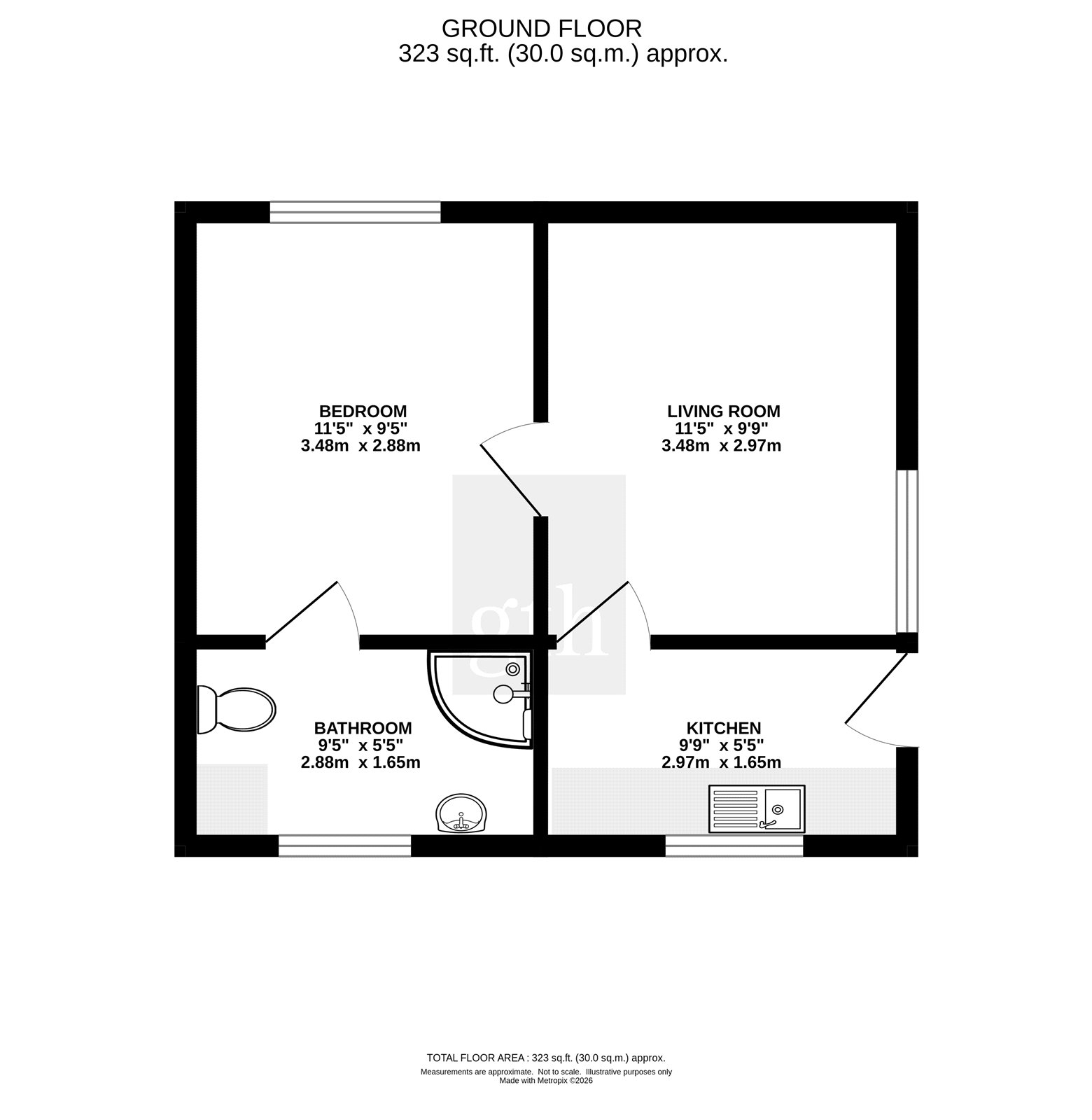 Lands Farm,, West Anstey, Devon floorplan