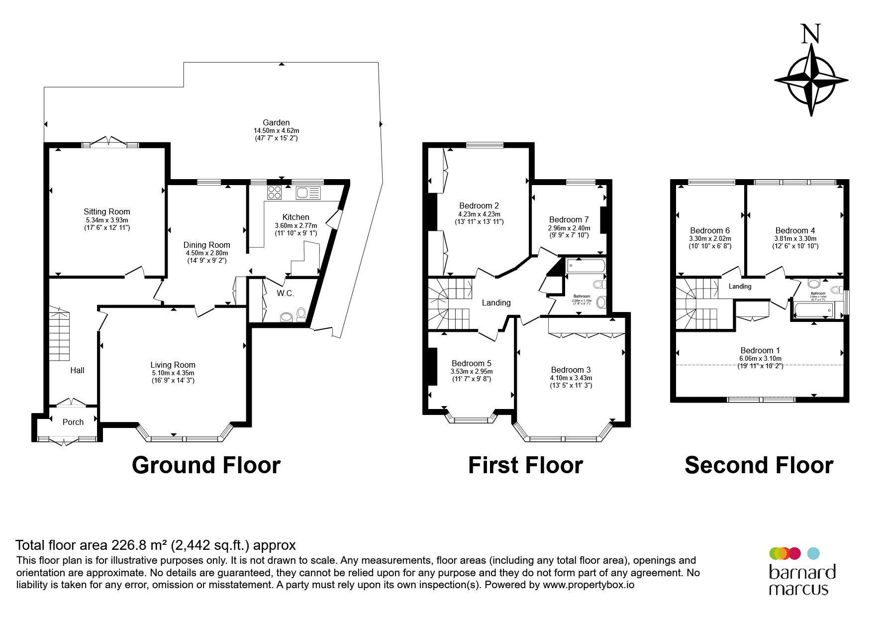 54, Fordhook Avenue, London floorplan