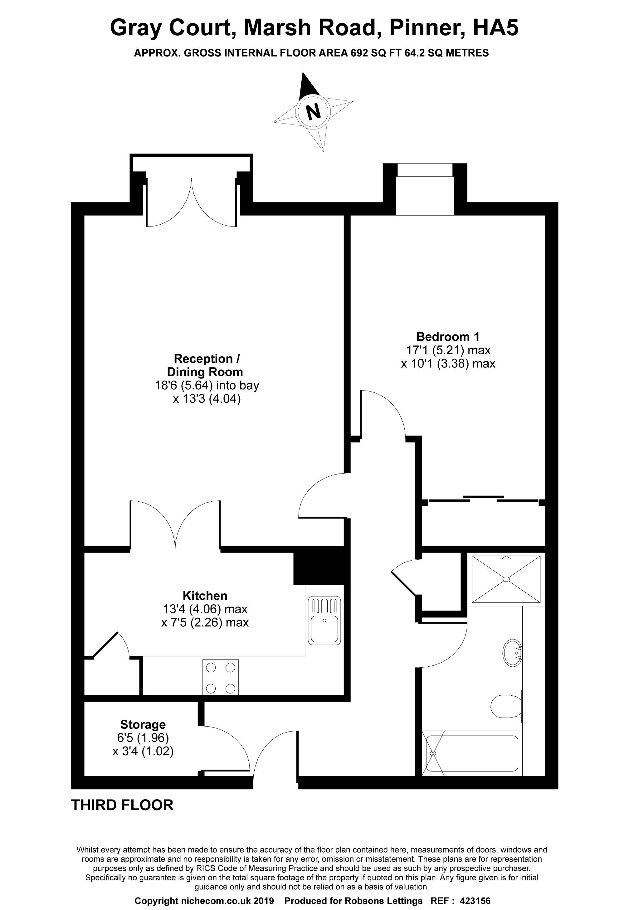 1 Bedrooms Flat to rent in Gray Court, Marsh Road, Pinner HA5