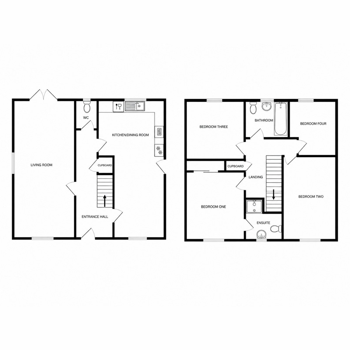 45, Hicks Close, Swindon floorplan