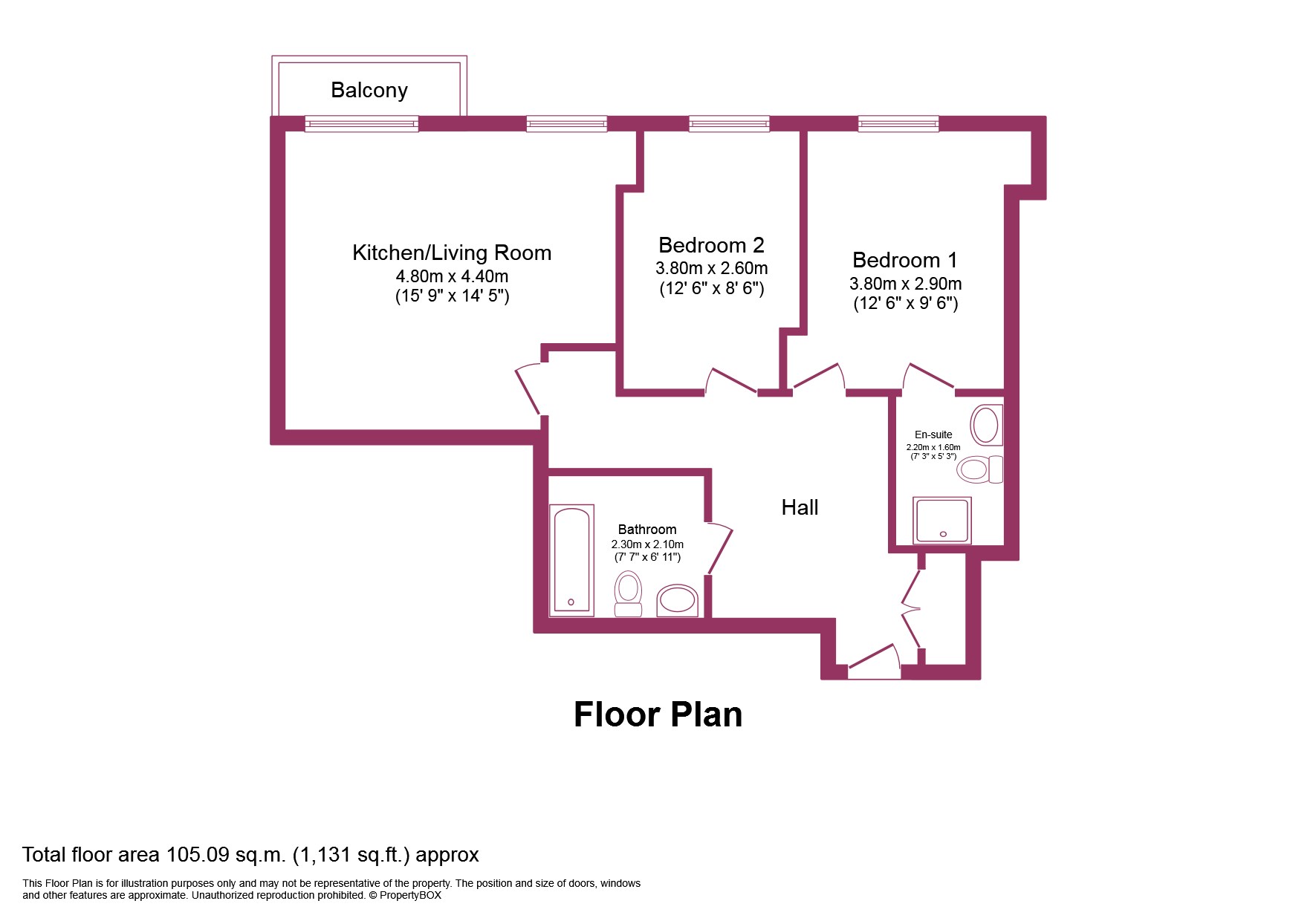 1301, Britton House, Green Quarter floorplan