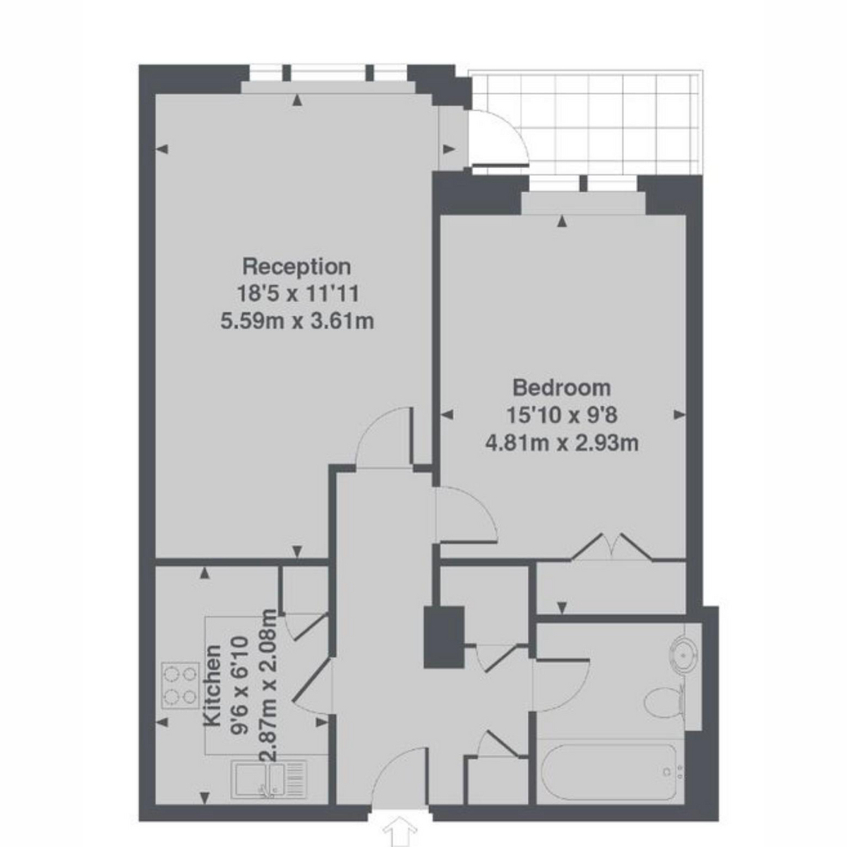 Flat 20, Londinium Tower Mansell Street, London floorplan