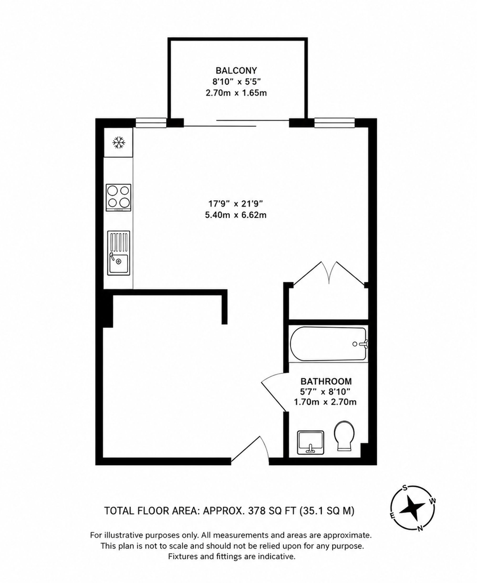 Flat 95, Ivy Point, London floorplan