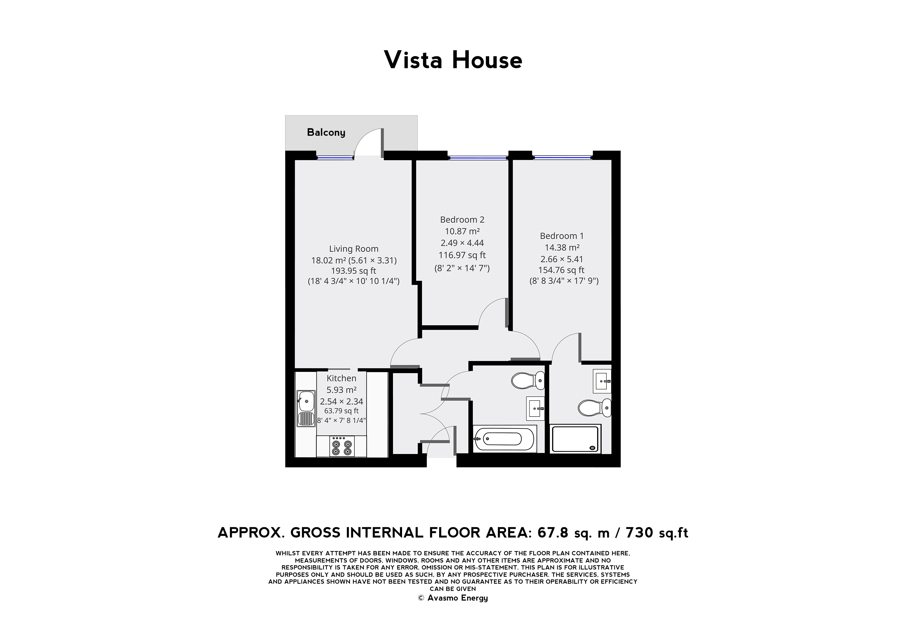 2 Bedrooms Flat to rent in Vista House, Dickens Yard, Ealing Broadway W5