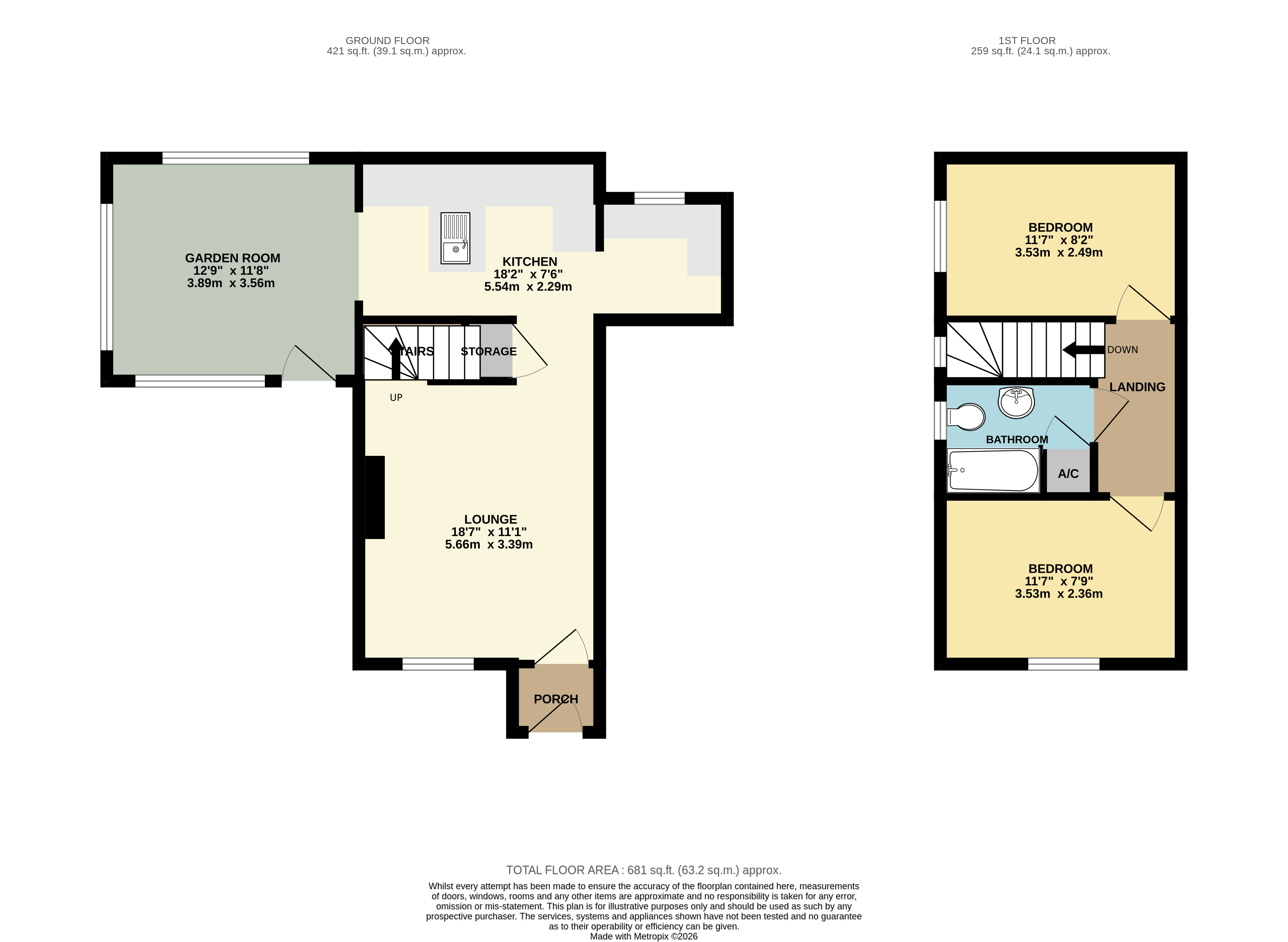 15, Tower Hill, Westbury floorplan