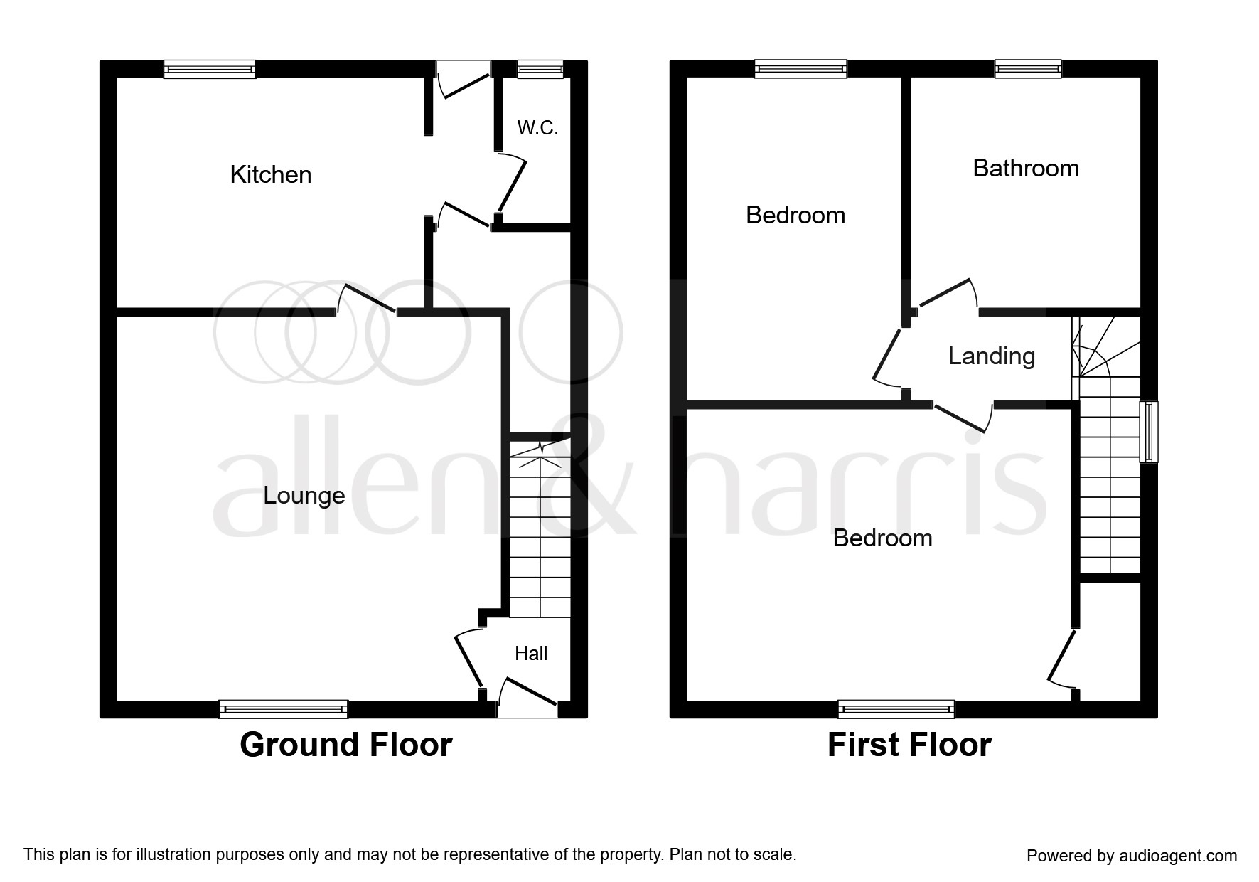 2 Bedrooms Semi-detached house for sale in The Crescent, Stewarton, Kilmarnock KA3