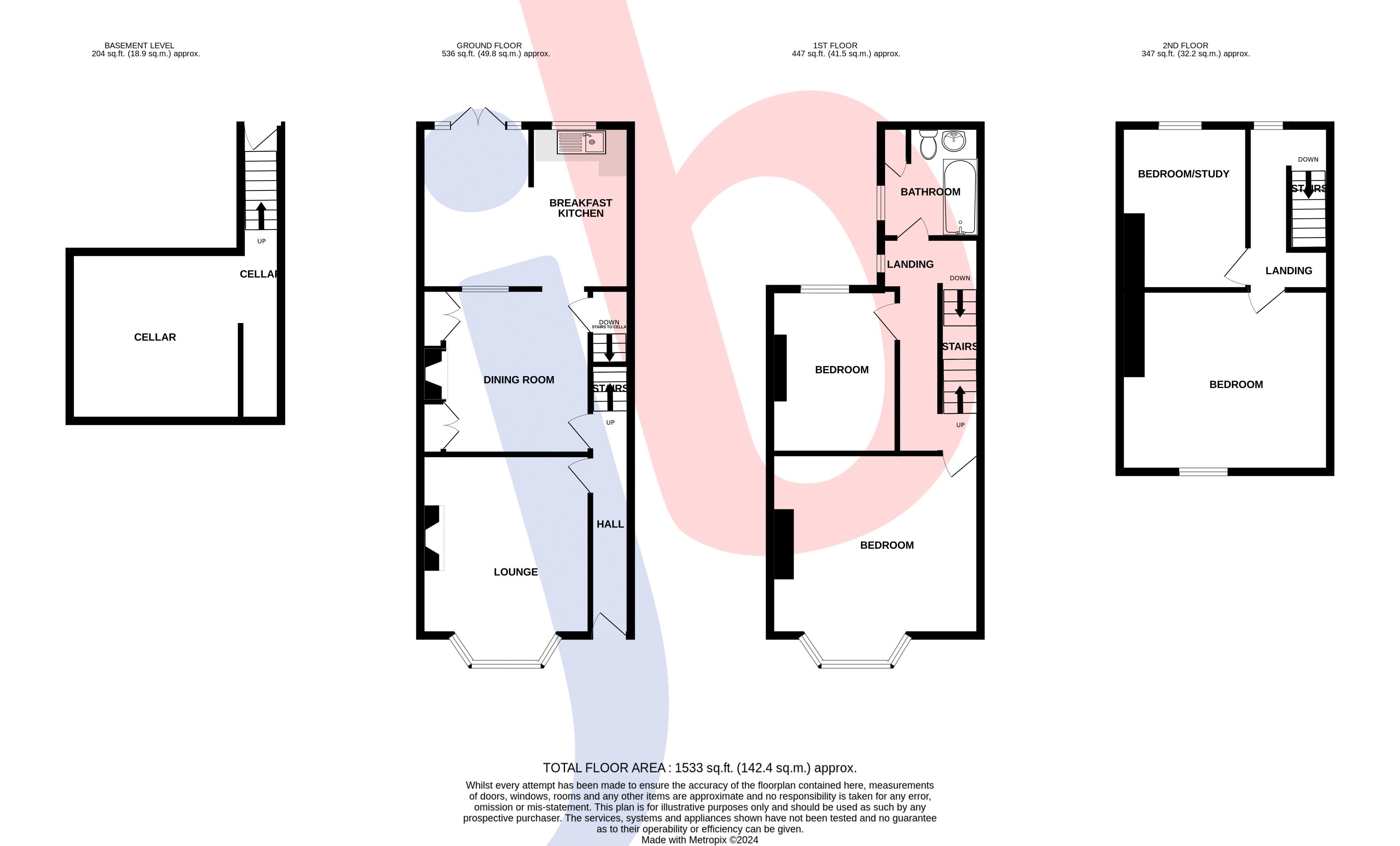70, Harcourt Street, Newark floorplan