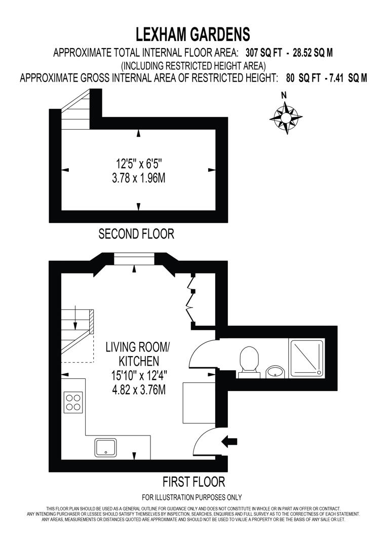 98 Lexham Gardens, London floorplan