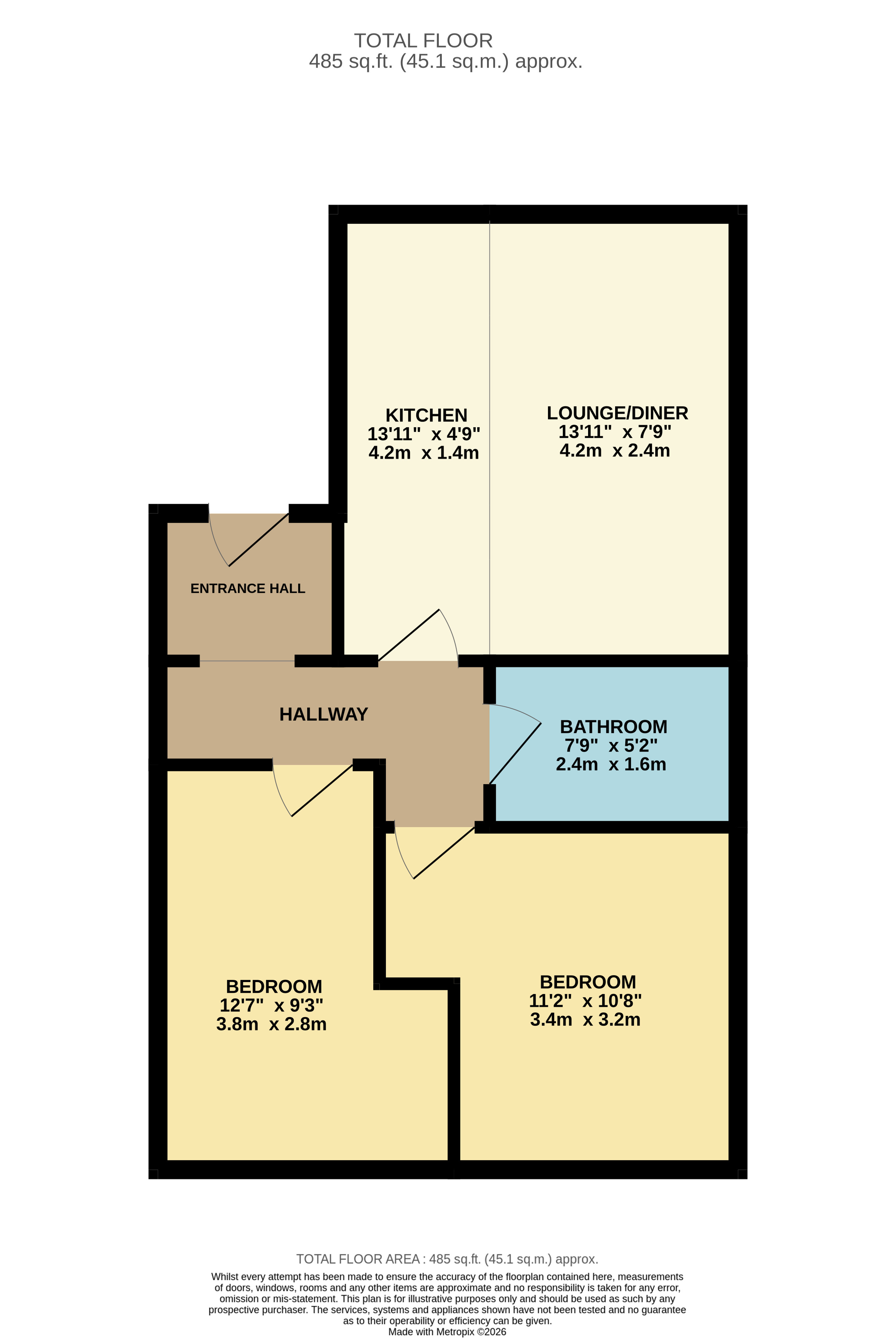 Flat A, 50a Poole Road, Westbourne, Bournemouth floorplan