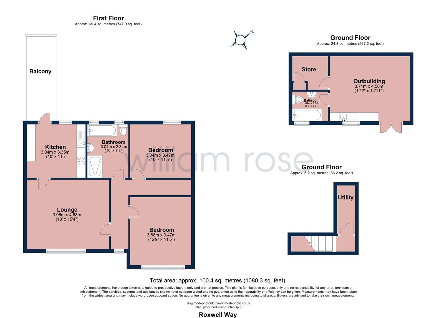 16, Roxwell Way, Woodford Green floorplan
