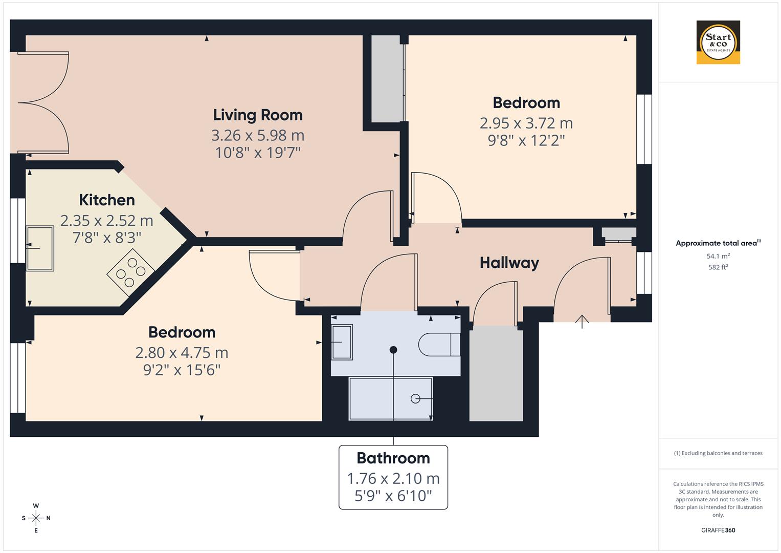 33, Windsor Court, Mount Wise, Newquay floorplan