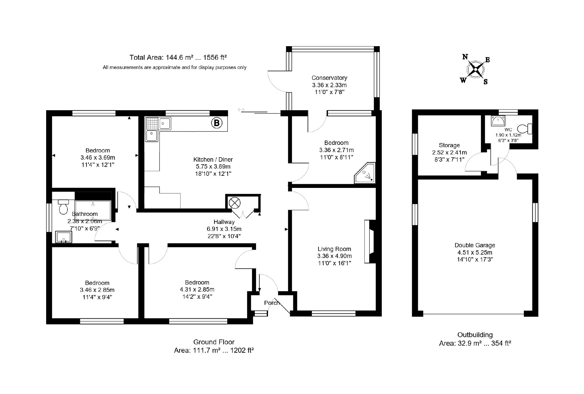 4 Bedrooms Detached bungalow for sale in Brooklands Avenue, Crowborough TN6