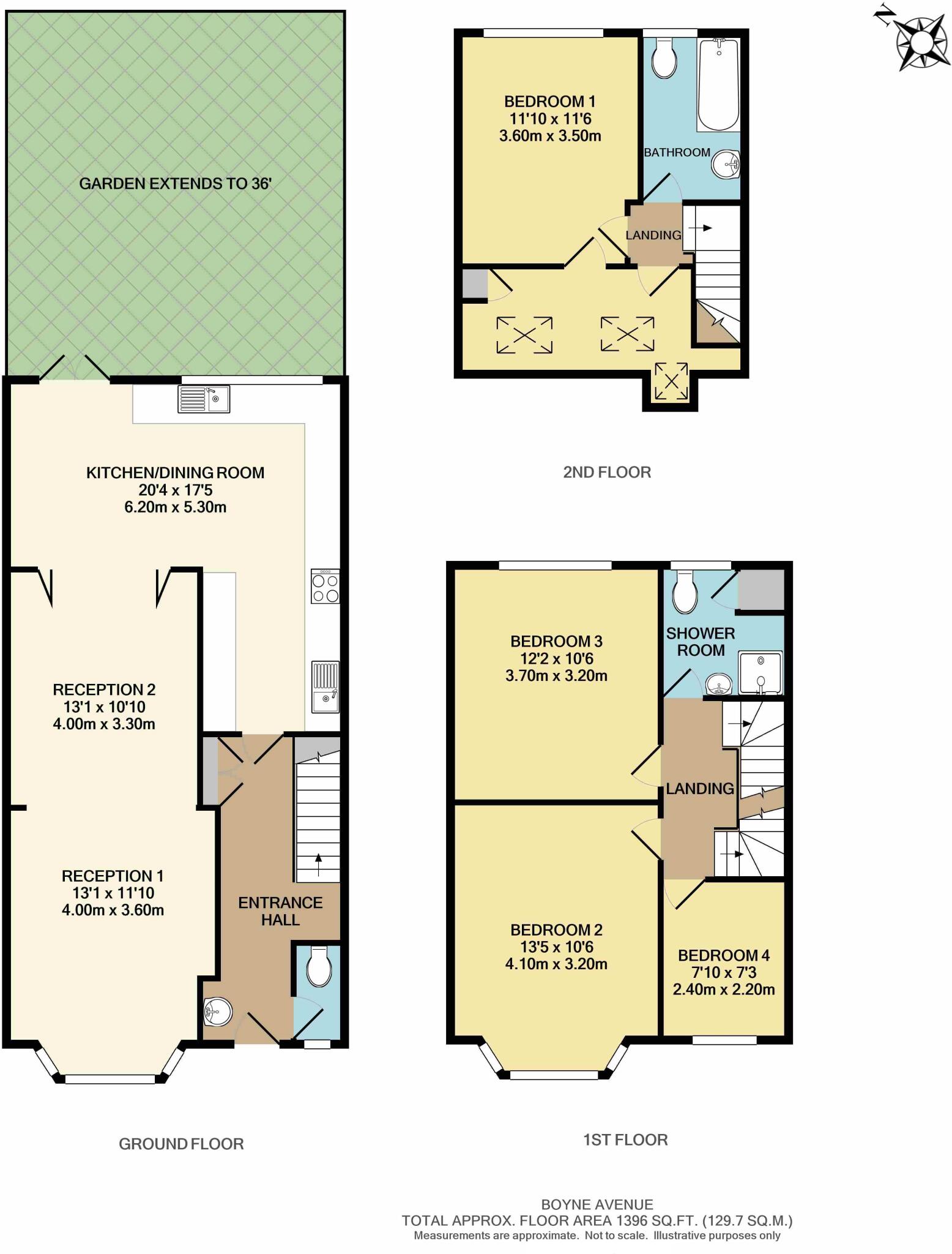 6 Boyne Avenue, Hendon, London floorplan