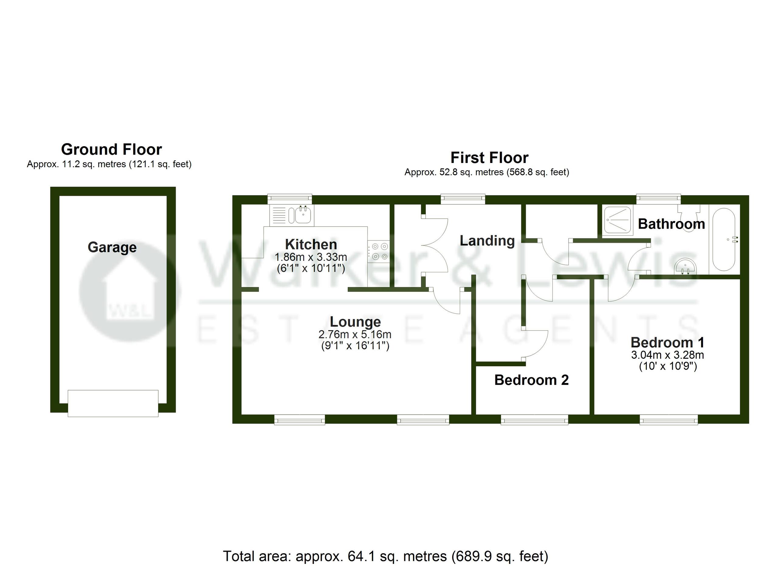 4 Cyfarthfa Mews, Merthyr Tydfil floorplan