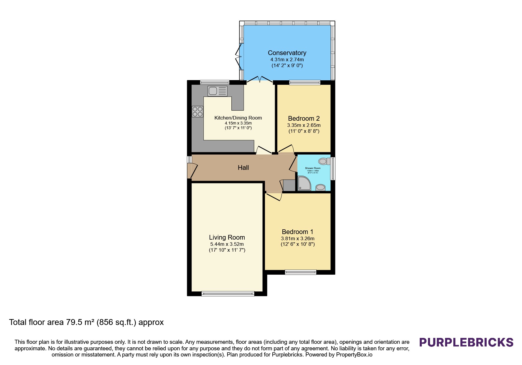 1, Fountains Close, Allestree floorplan