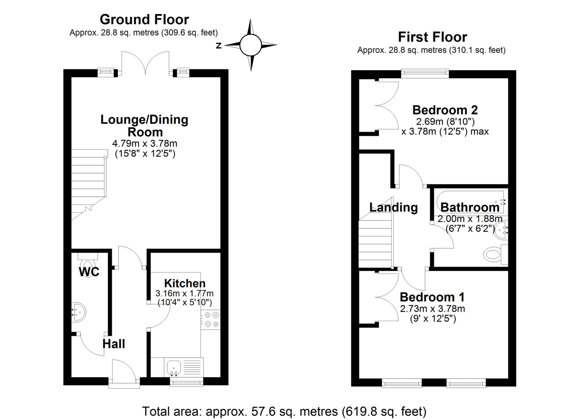 2, The Gables, Fyfield Road, Ongar floorplan