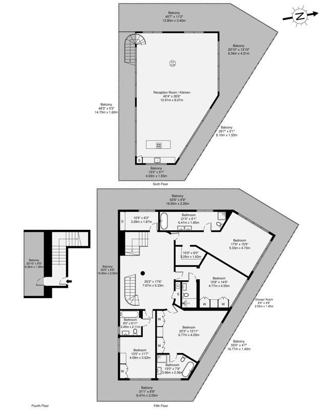 Flat 25, 55-57 Holmes Road, Kentish Town floorplan