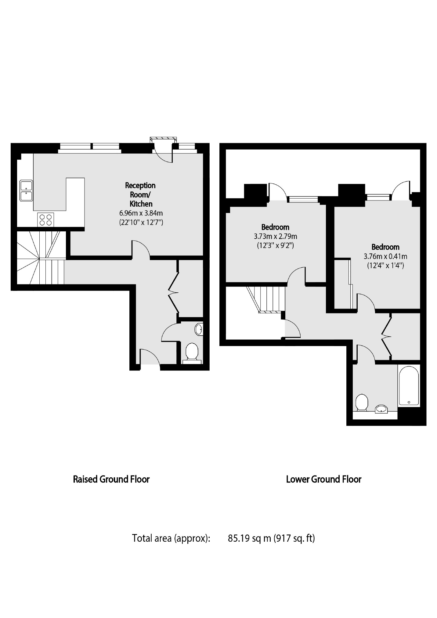 Flat 1, 1, Rochester Place, London floorplan