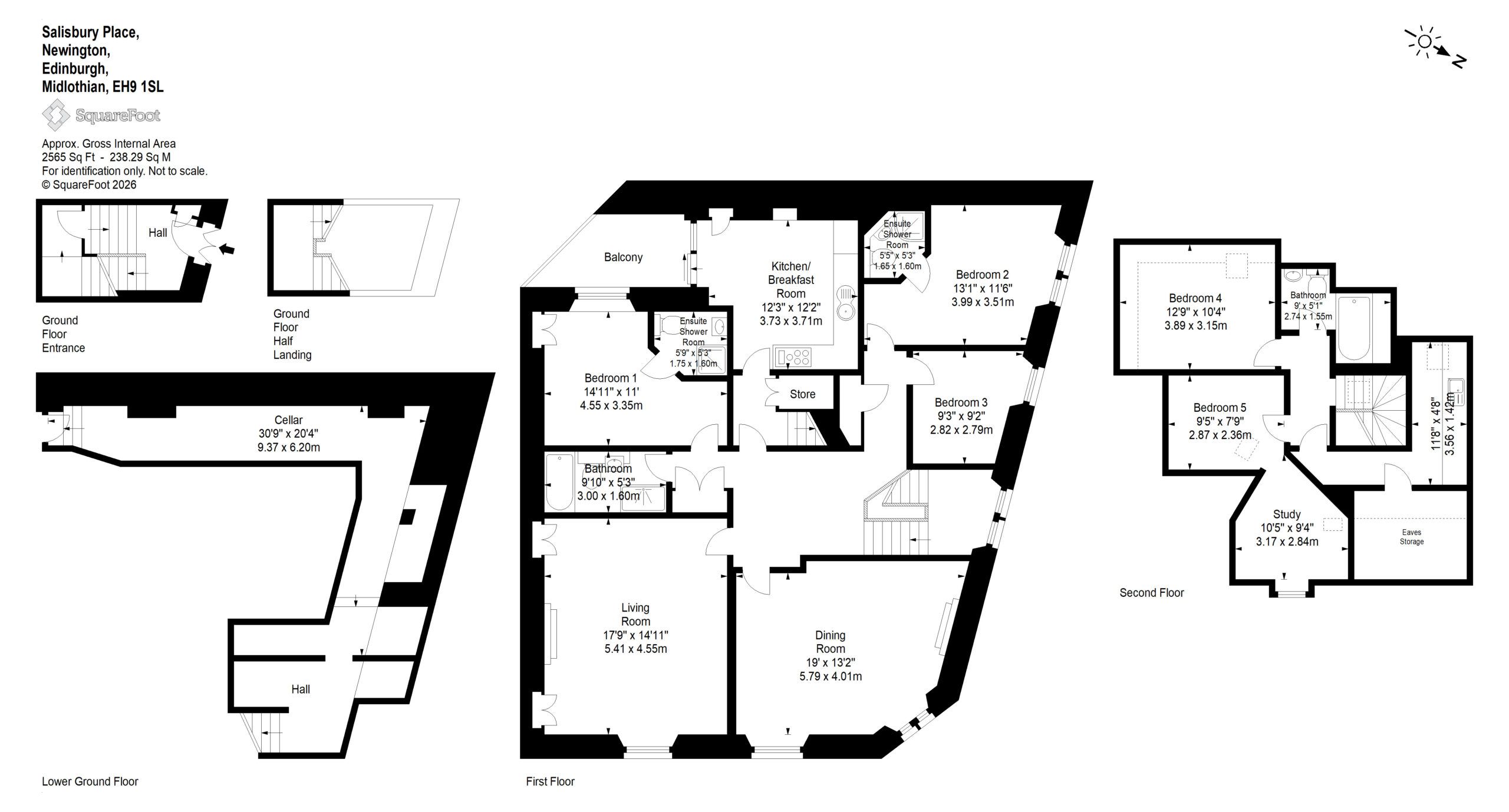 1, Salisbury Place, Edinburgh floorplan