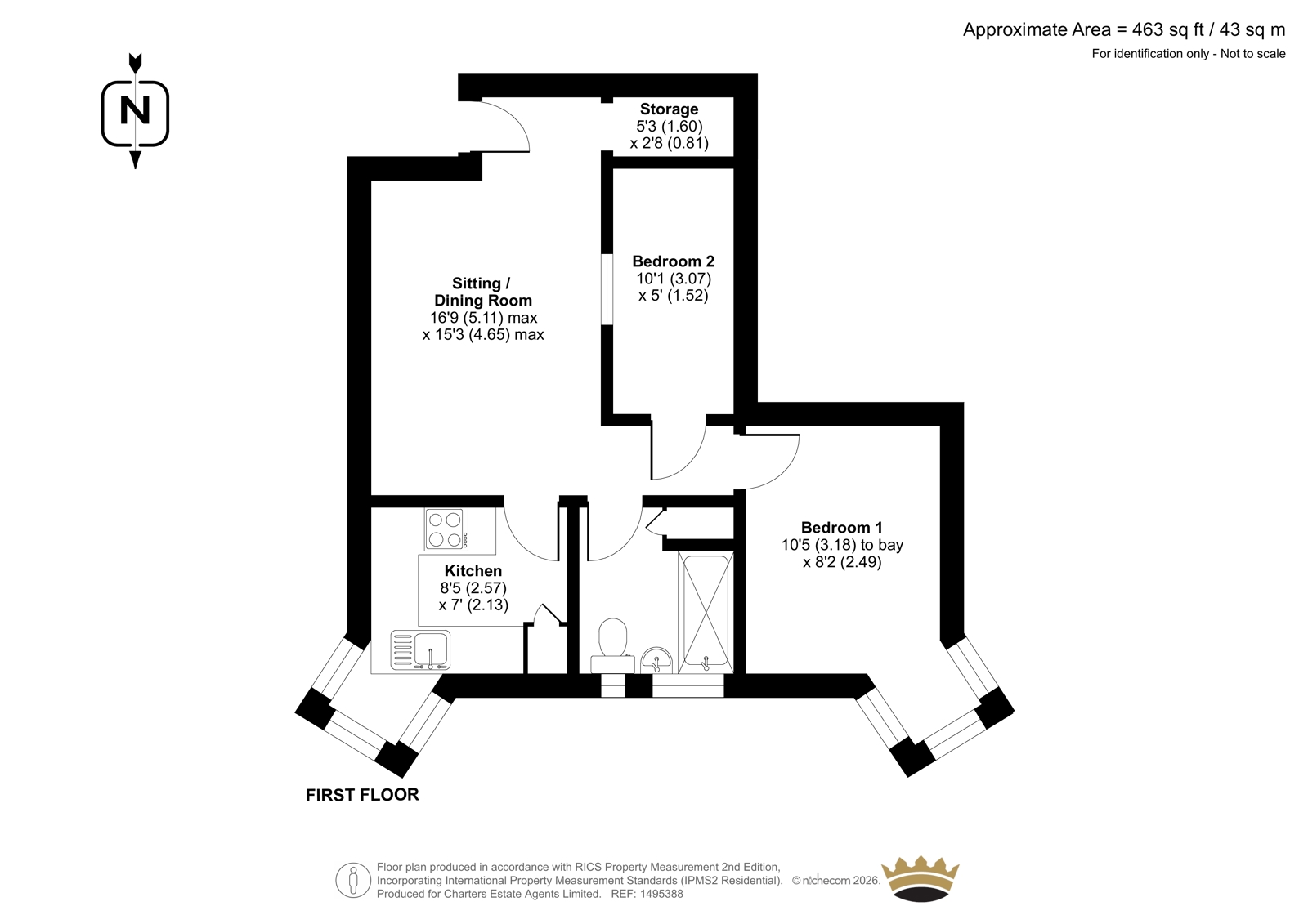 Flat 2, 108, Brighton Road, West Sussex floorplan