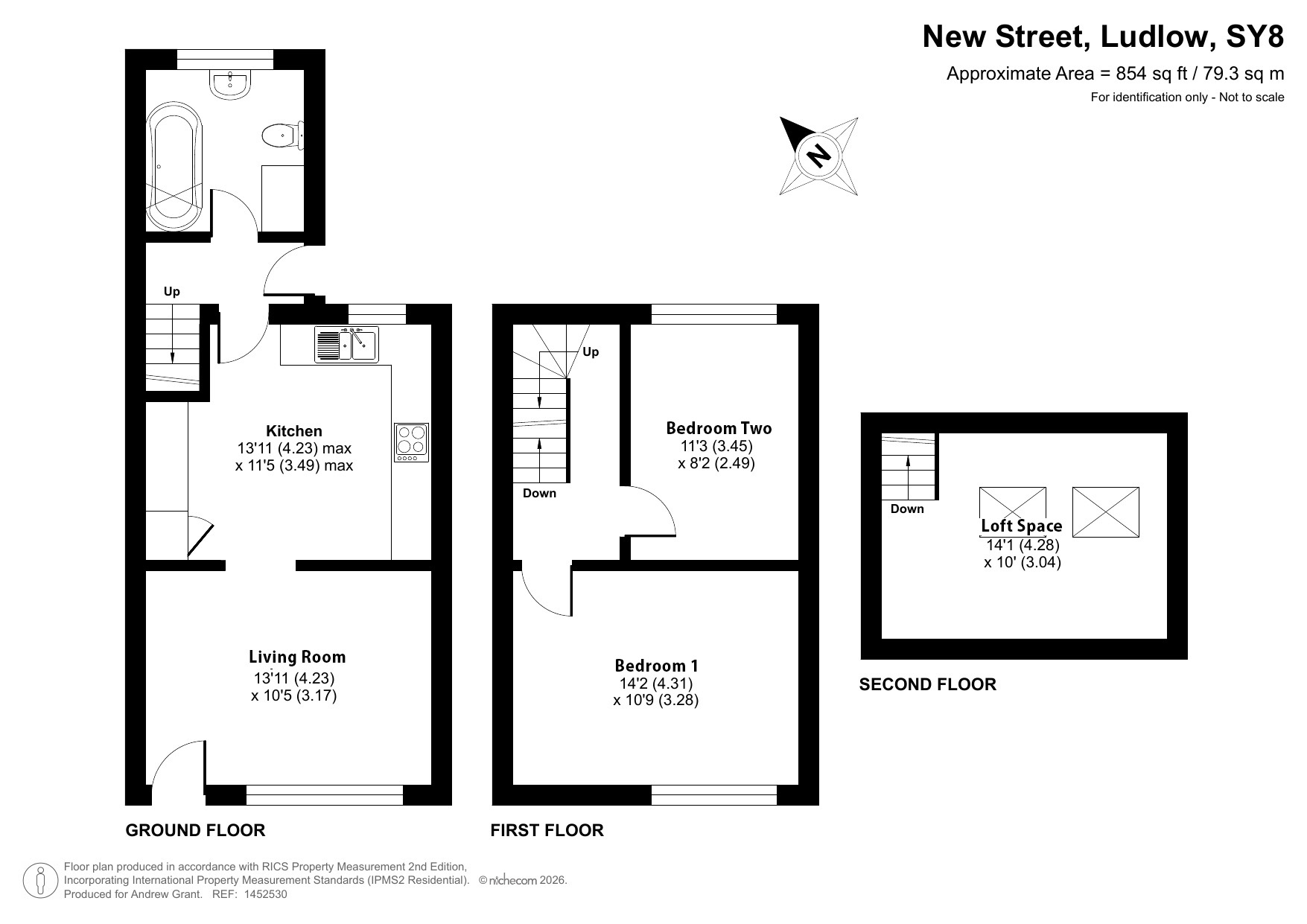 22, New Street, Ludlow floorplan