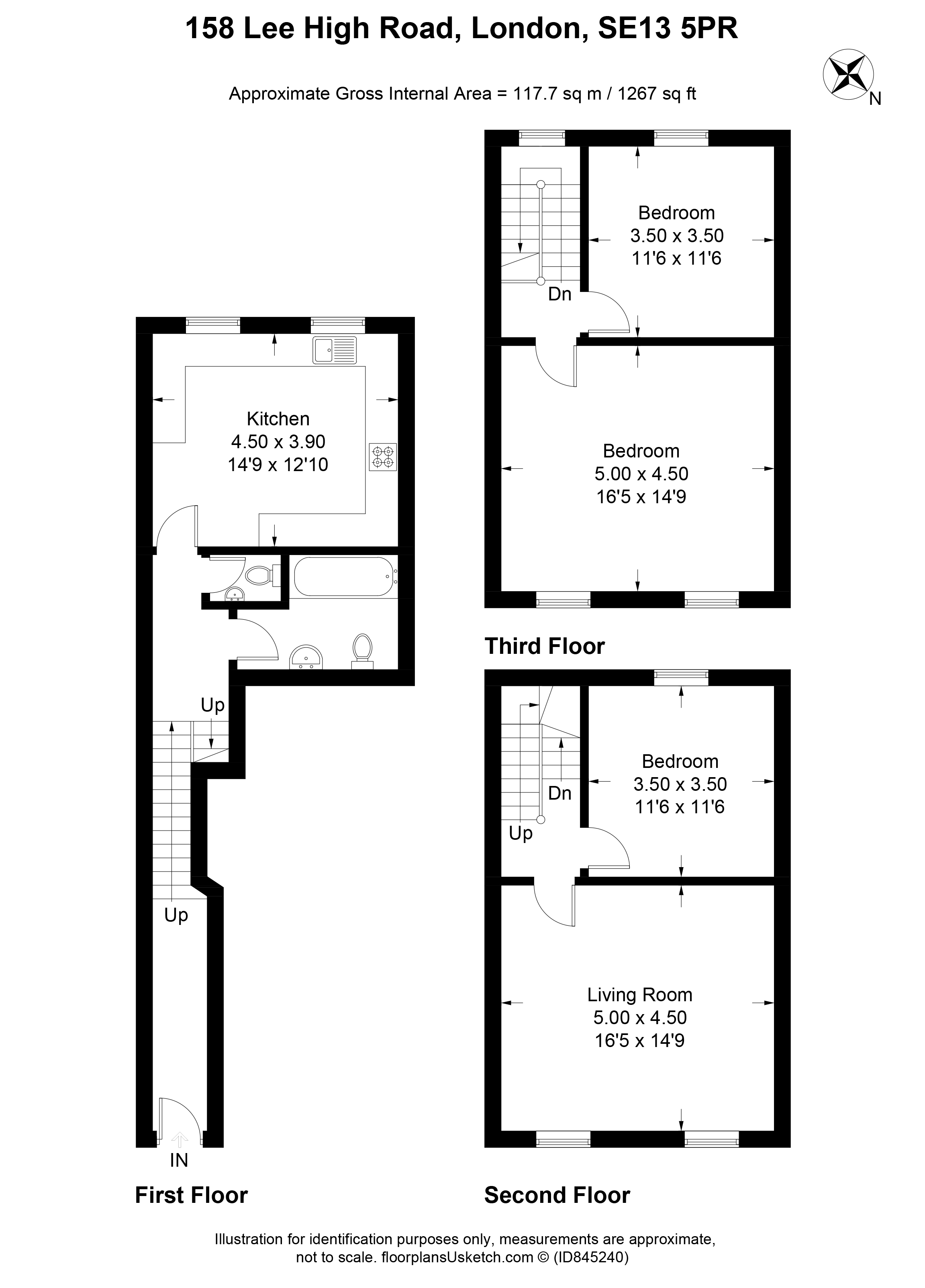 154-158, Lee High Road, London floorplan