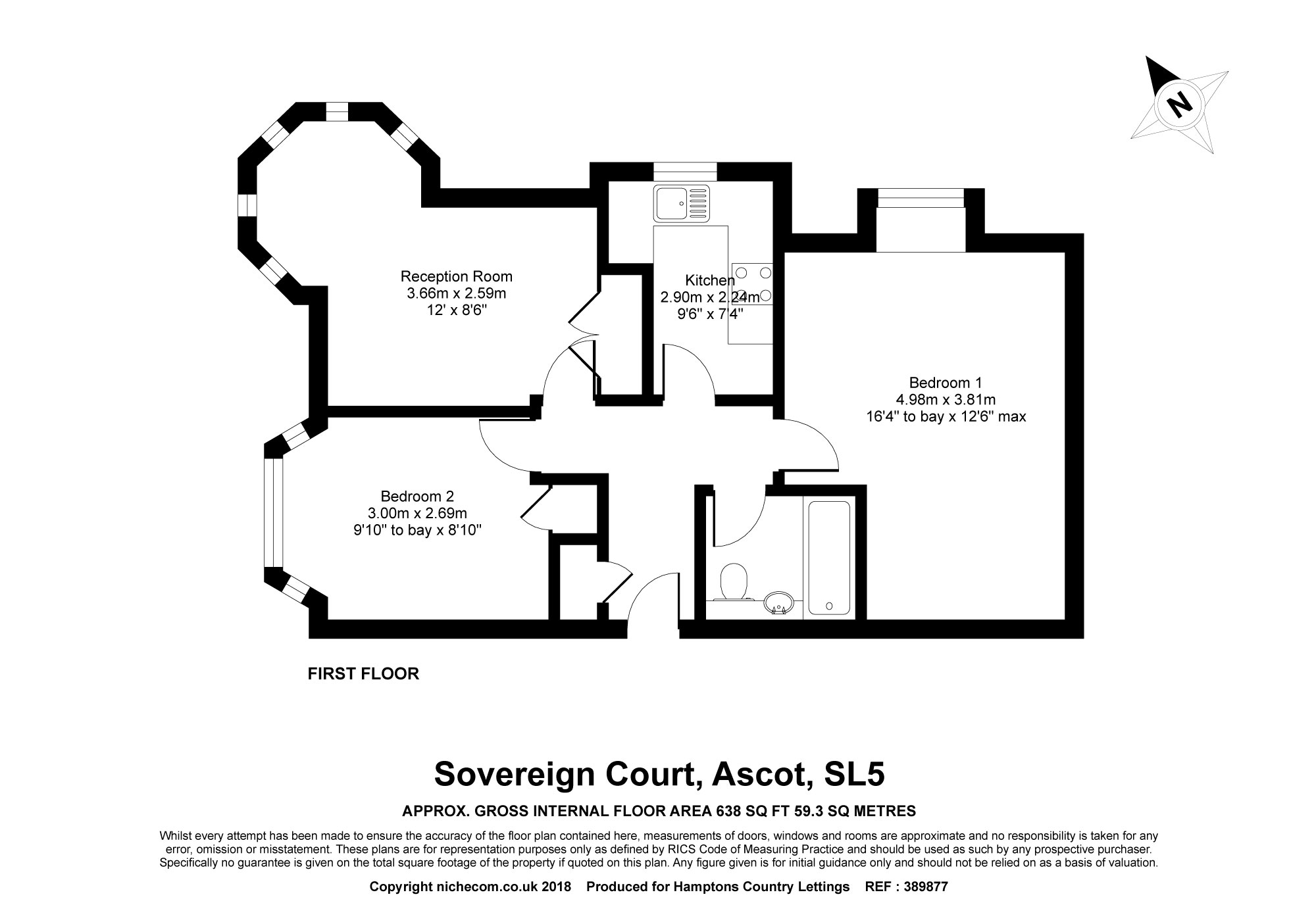 10, Sovereign Court, Halfpenny Lane, Sunningdale floorplan