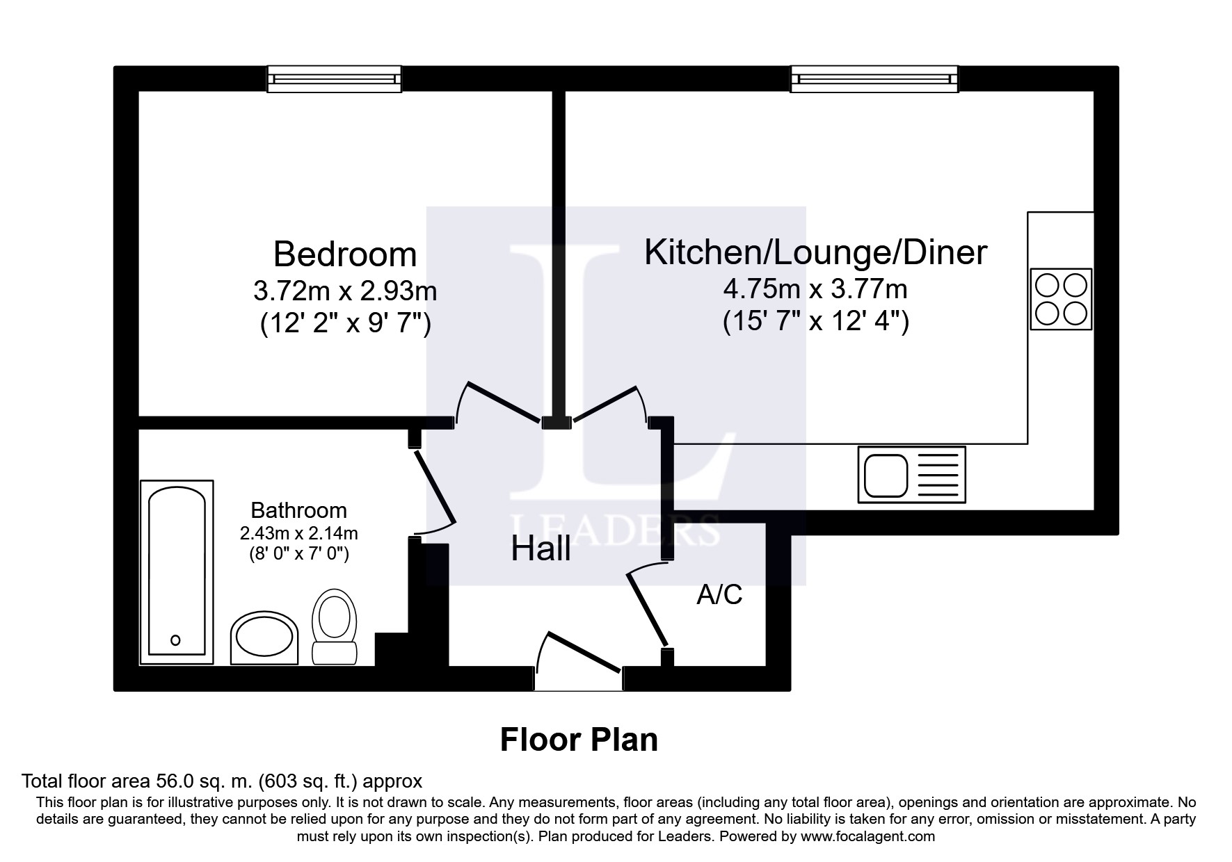 1 bed flat to rent in Wheelwright House, Palgrave Road, Bedford MK42