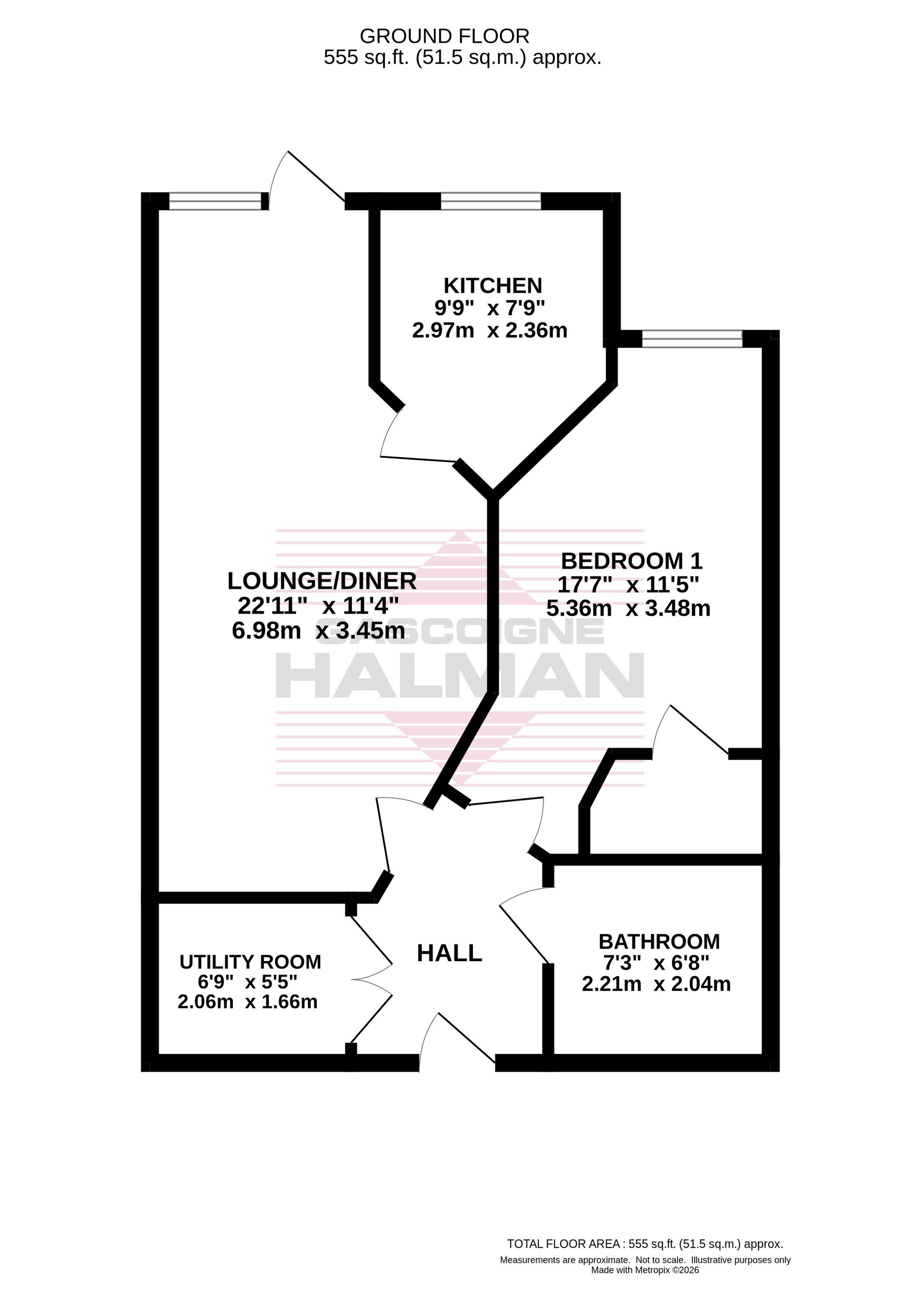 Apt 11, Queens View, Stockport floorplan