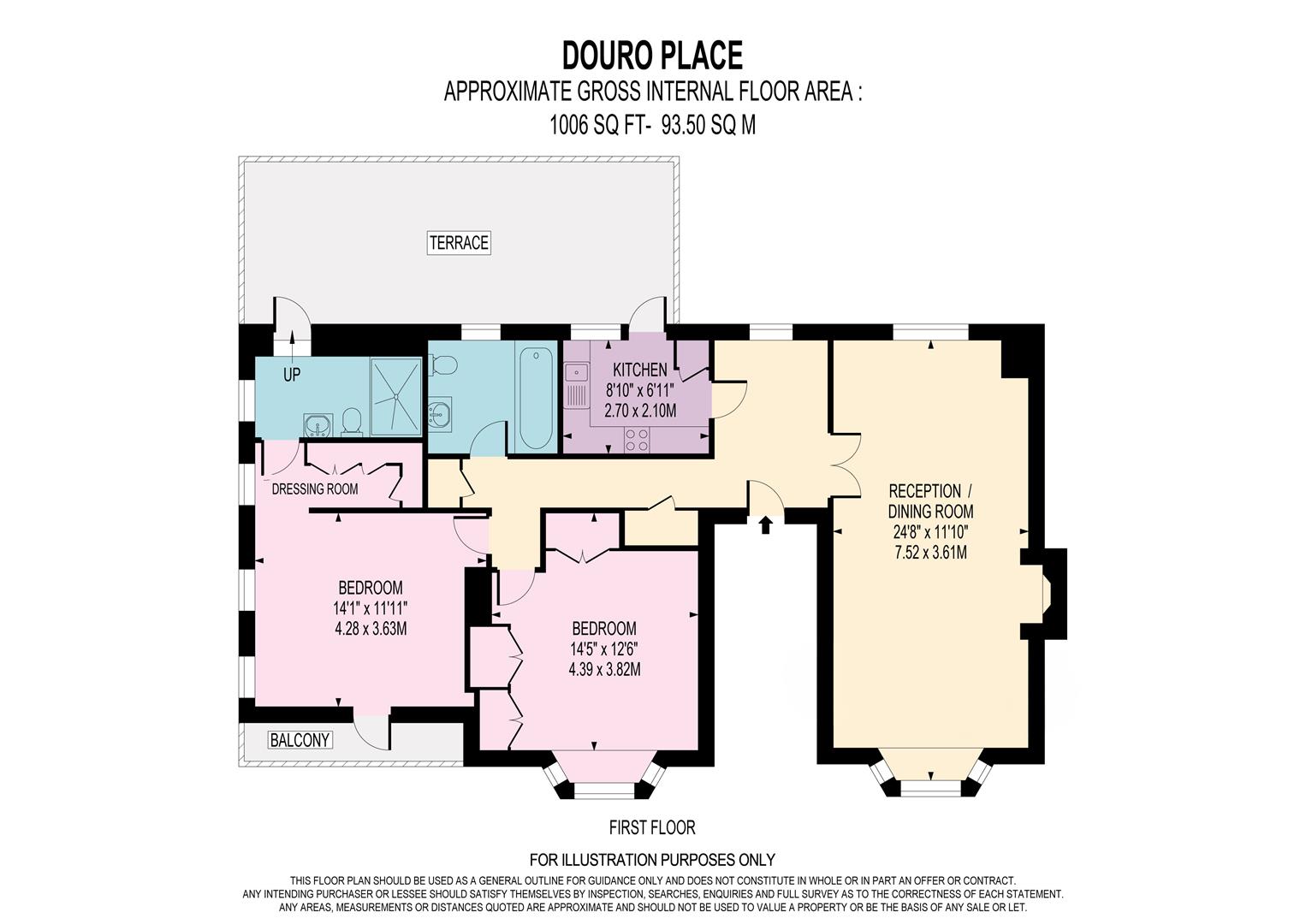 Flat 2, 1a, Douro Place, South Kensington floorplan