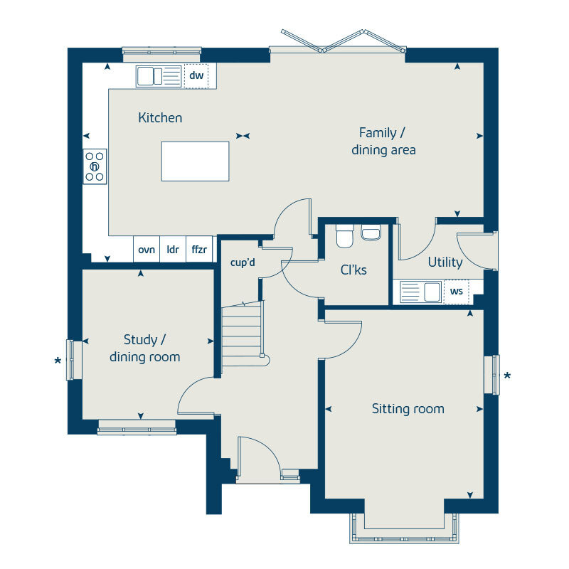 417, Watermill Way, Northampton floorplan