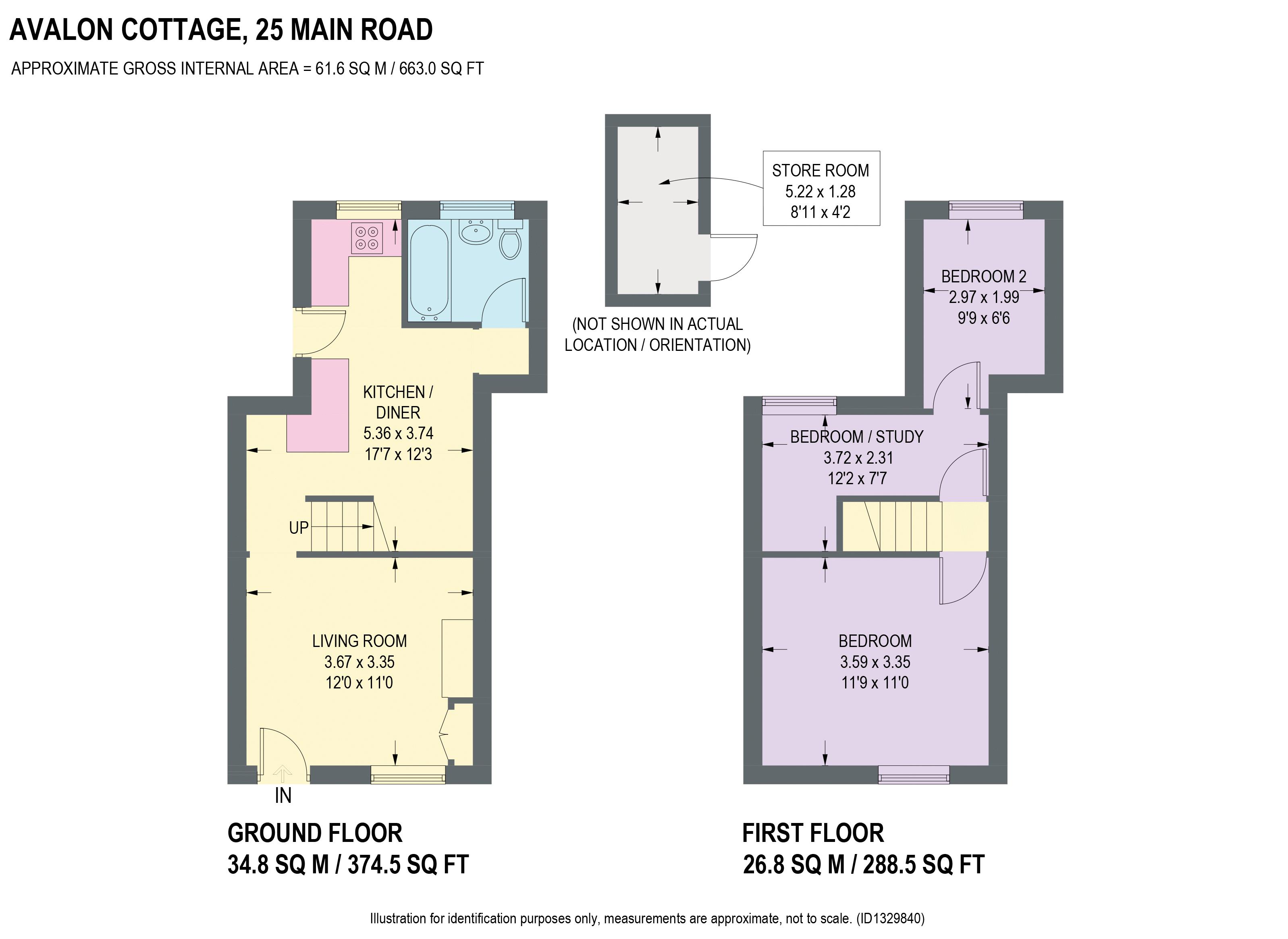 Avalon Cottage, 25 Main Road, Matlock floorplan