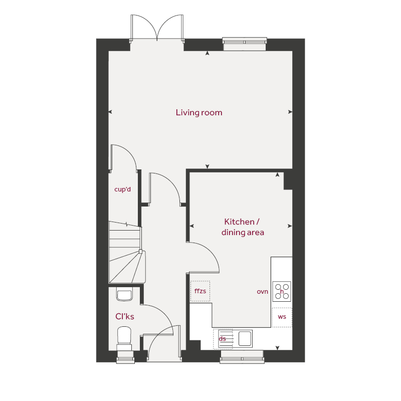 171, Burdock Street, Corby floorplan