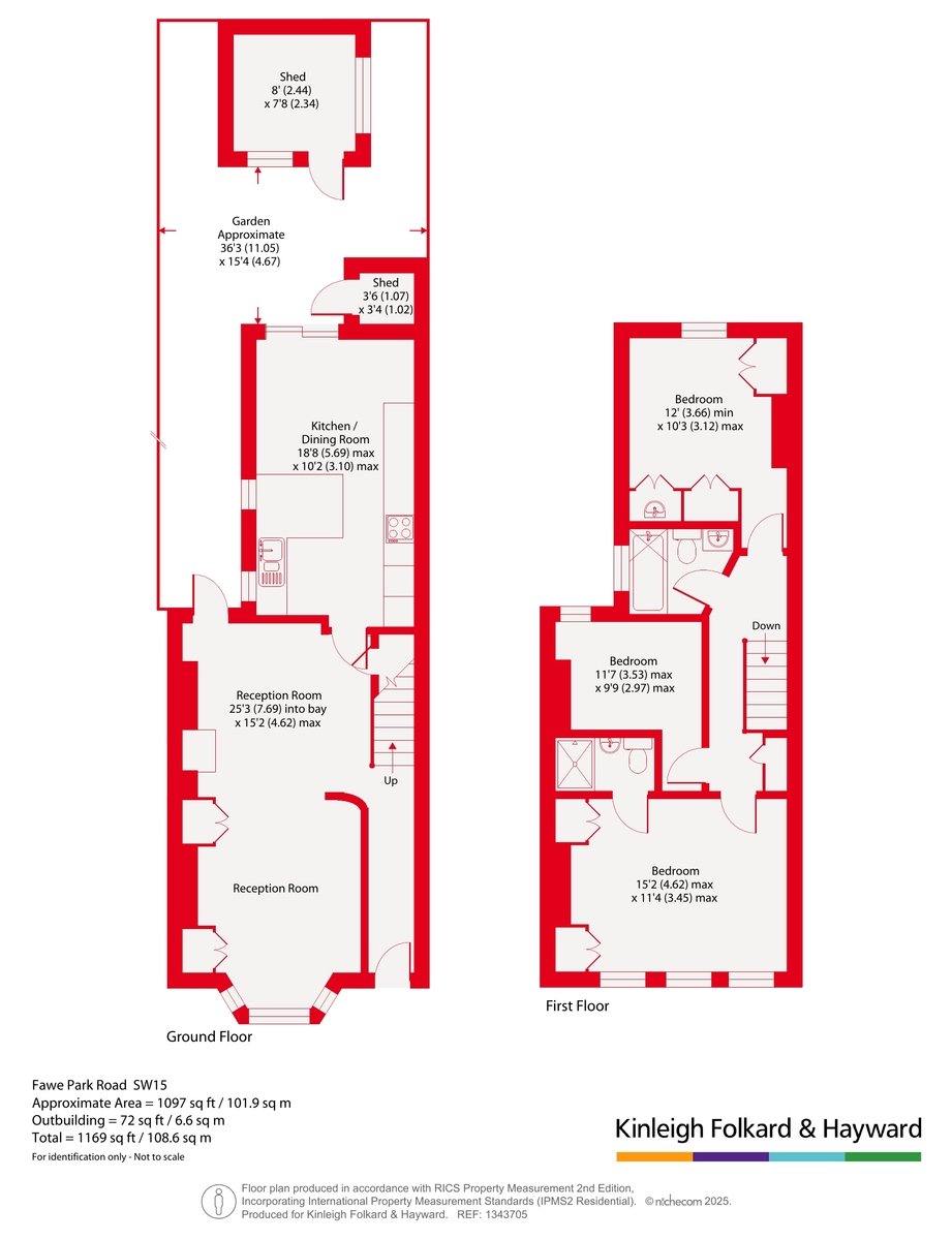 136, Fawe Park Road, London floorplan