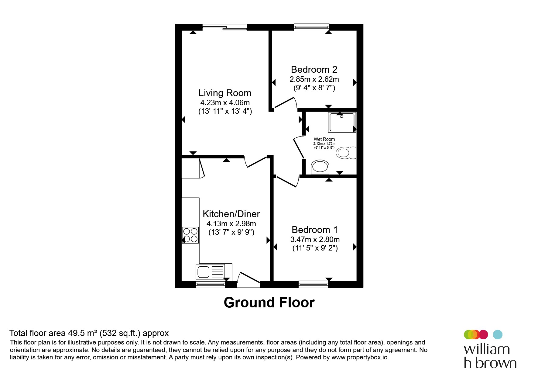23, Hurn Close, Sleaford floorplan
